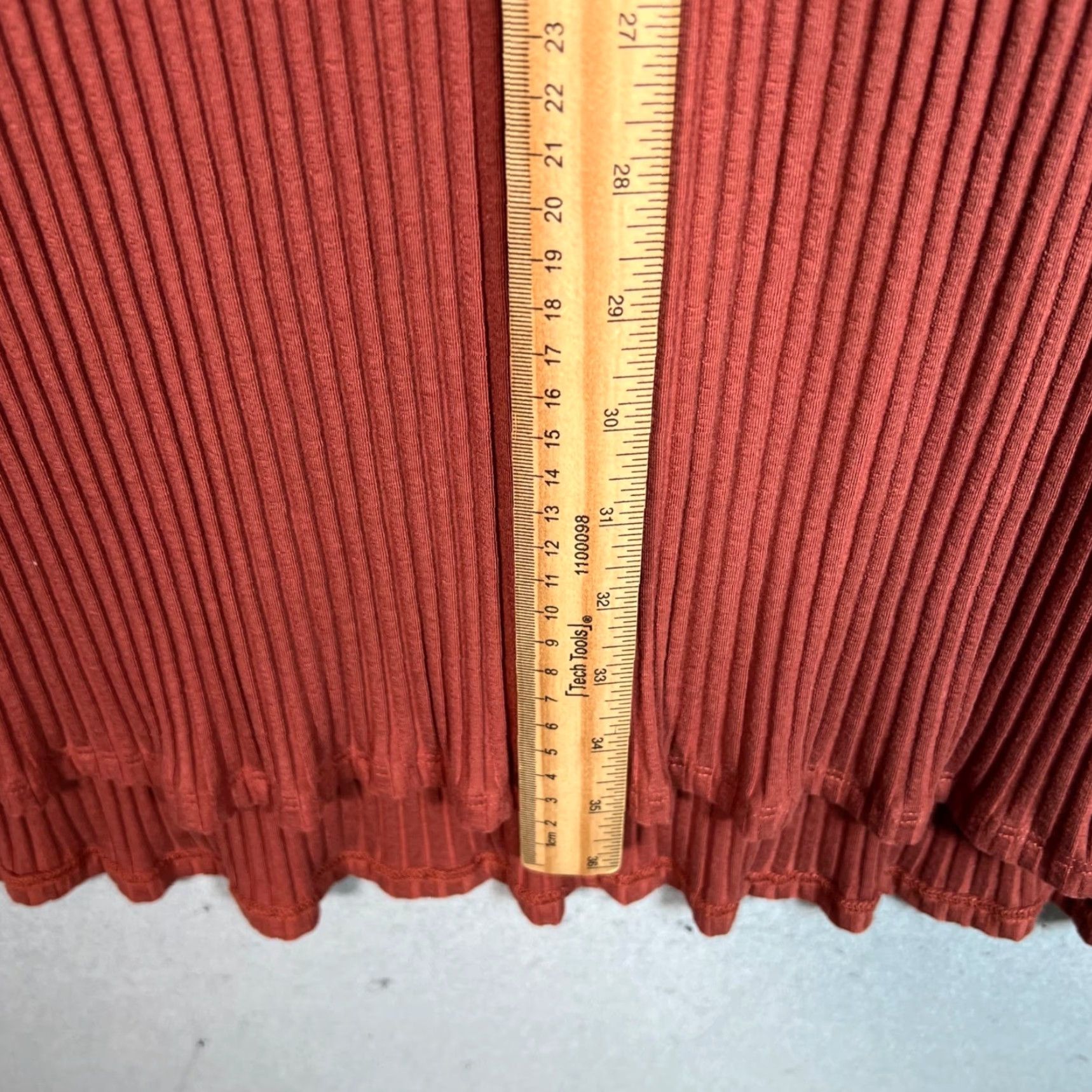 Eileen Fisher Eileen Fisher Womens Shift Dress XS Red Sleeveless Ribbed Casual Midi Size XS / US 0-2 / IT 36-38 - 6 Thumbnail