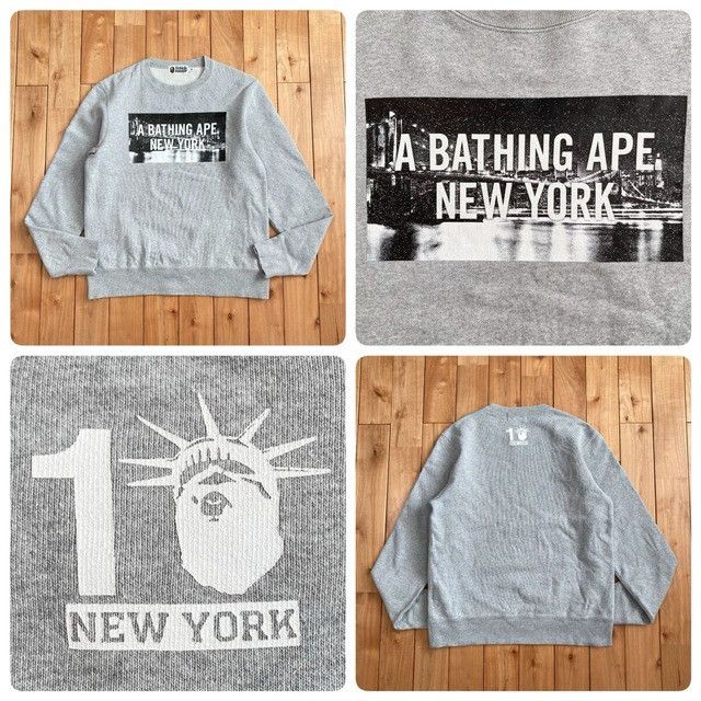 2015 New York 10th Anniversary BAPE sweat shirt NYC APE