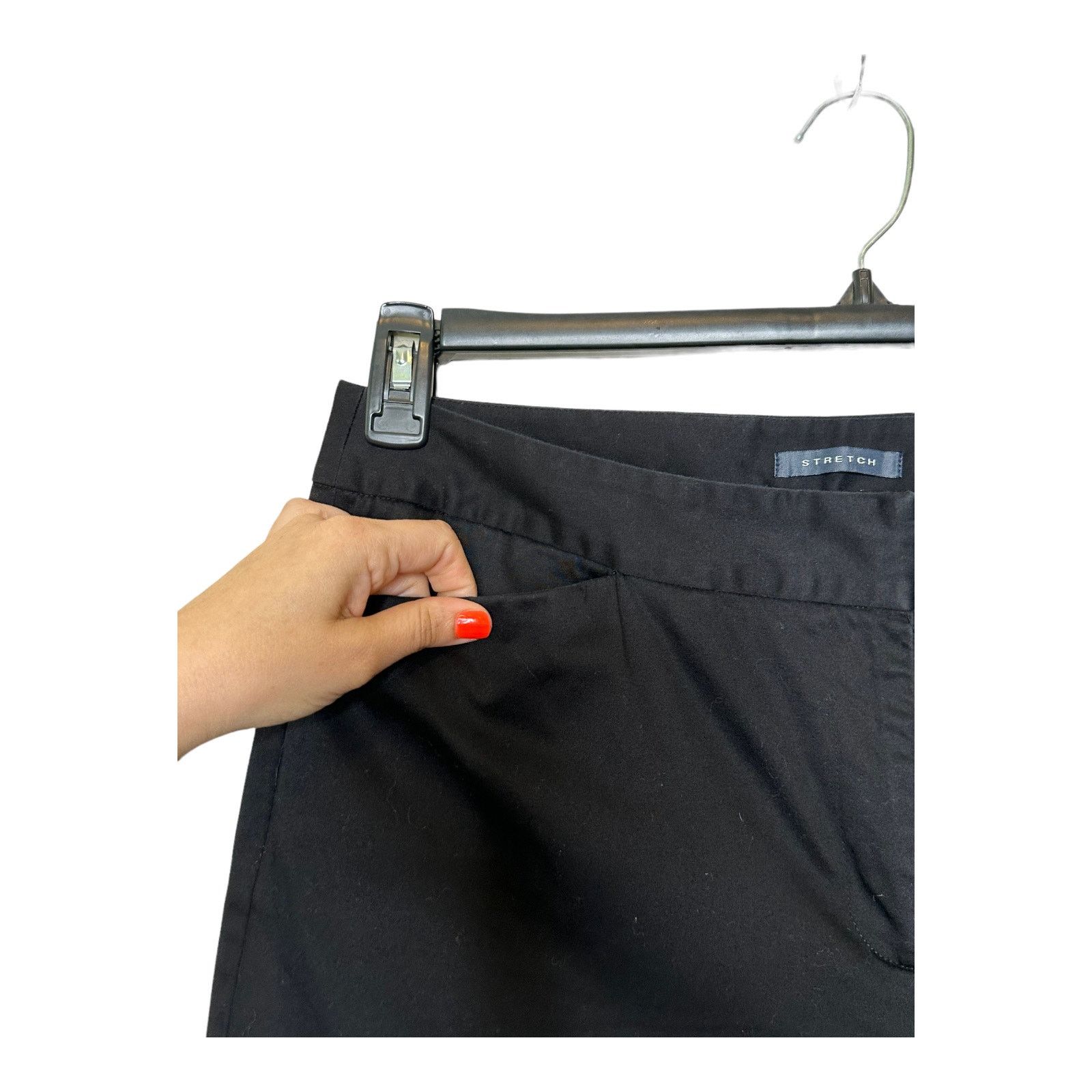 Jones New York Jones Wear Studio black straight legs cropped pants size 14 Size 36" / US 14 / IT 50 - 6 Thumbnail