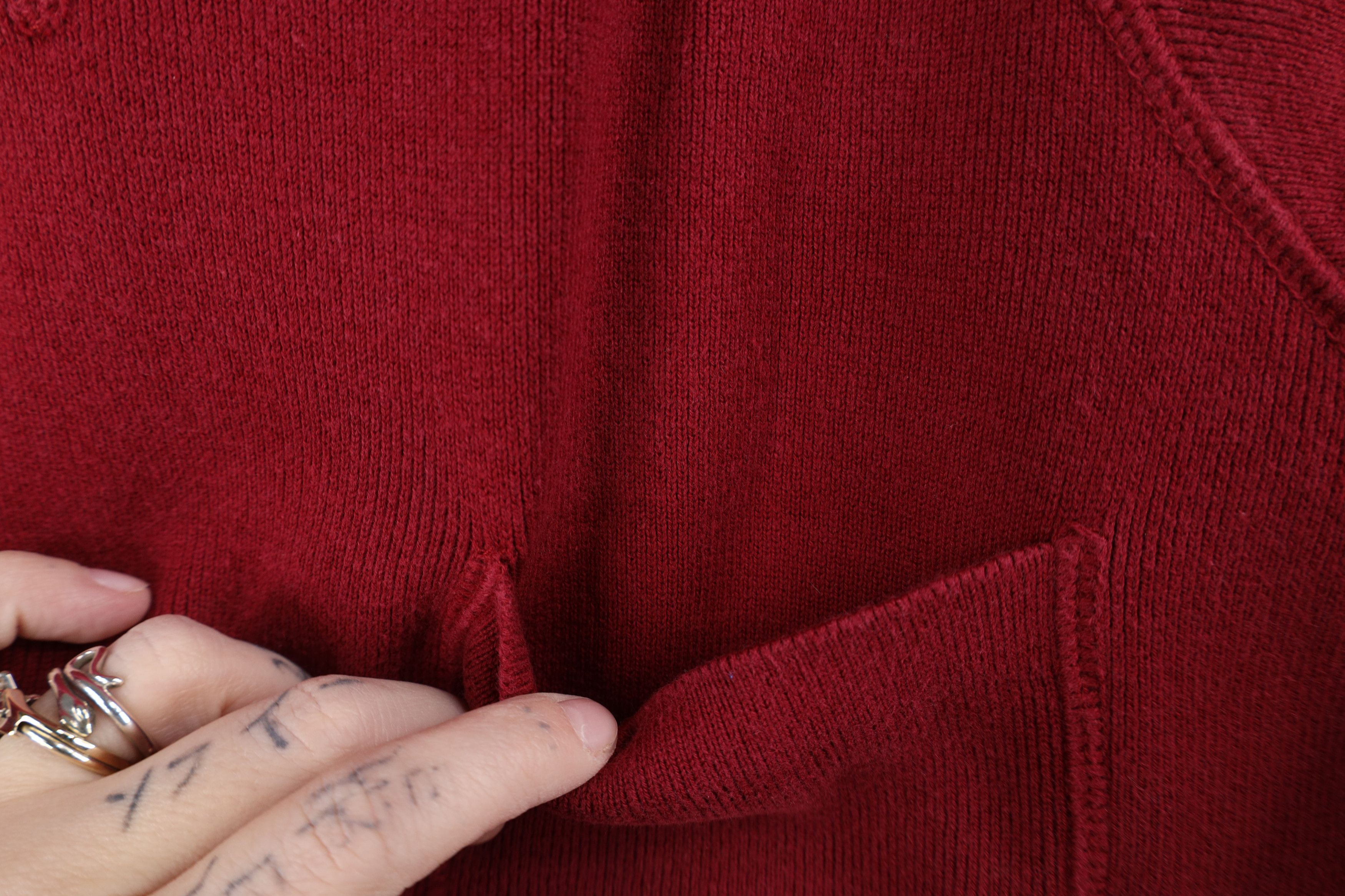 Eddie Bauer Vintage Eddie Bauer Cotton Ribbed Knit Sweater Red Japan Size S / US 4 / IT 40 - 6 Thumbnail