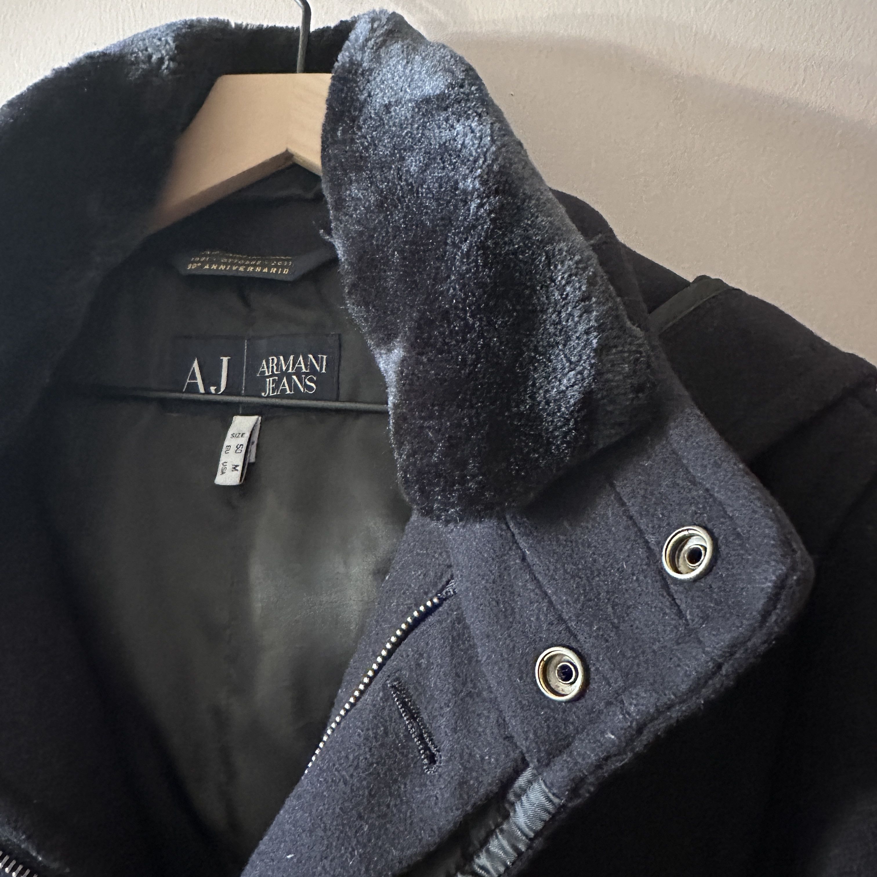 Armani Armani Jeans 30 Anneversario Black Peacoat Size US M / EU 48-50 / 2 - 5 Thumbnail