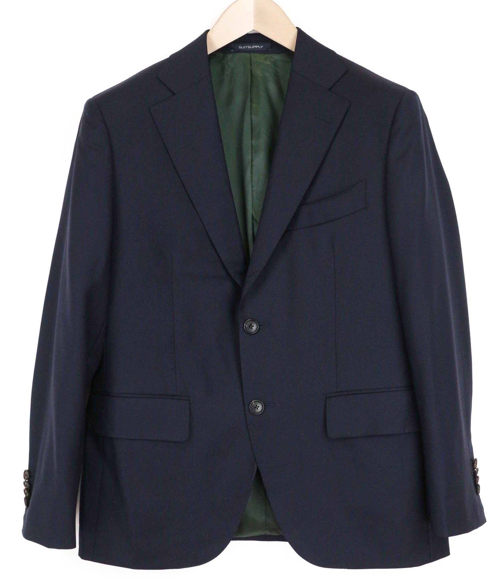 Suitsupply LA SPALLA UK38S Blue Wool Lined Blazer 75817 Size 38S - 1 Thumbnail