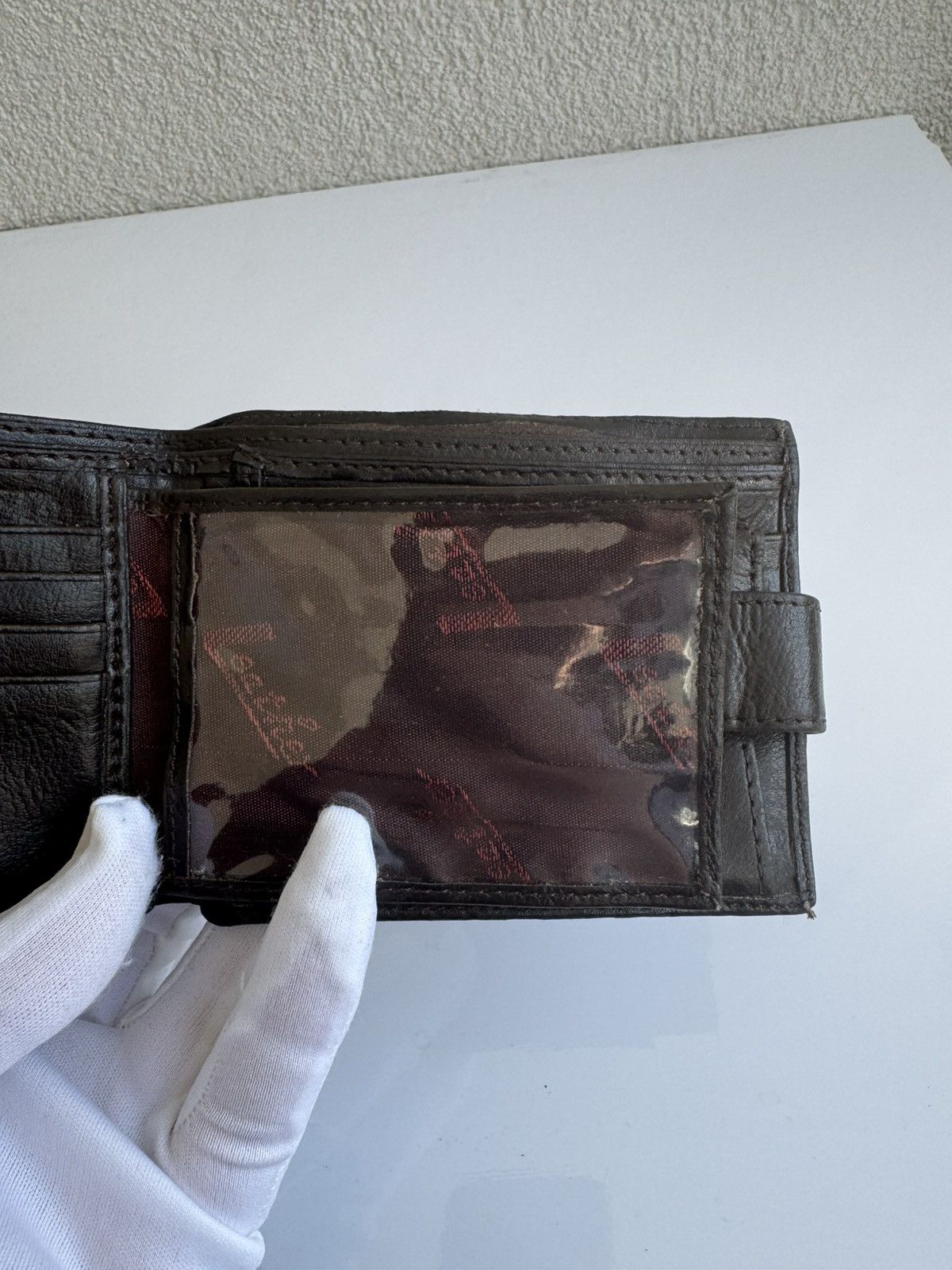 Camel Camel Black Leather Wallet Bifold Size ONE SIZE - 4 Thumbnail