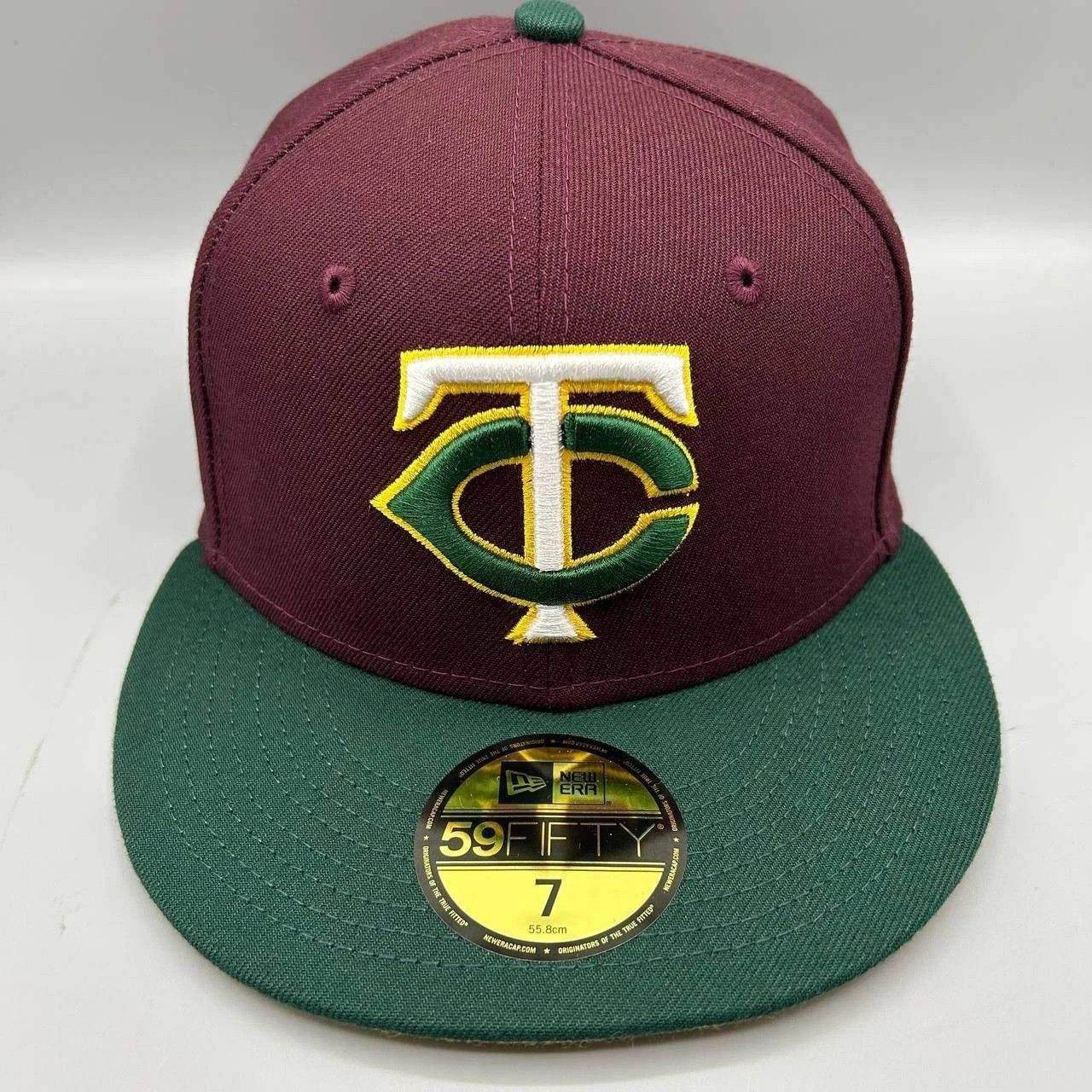 New Era Minnesota Twins Hat Men 7 Red Green MLB Fitted Cap New Size ONE SIZE - 1 Thumbnail