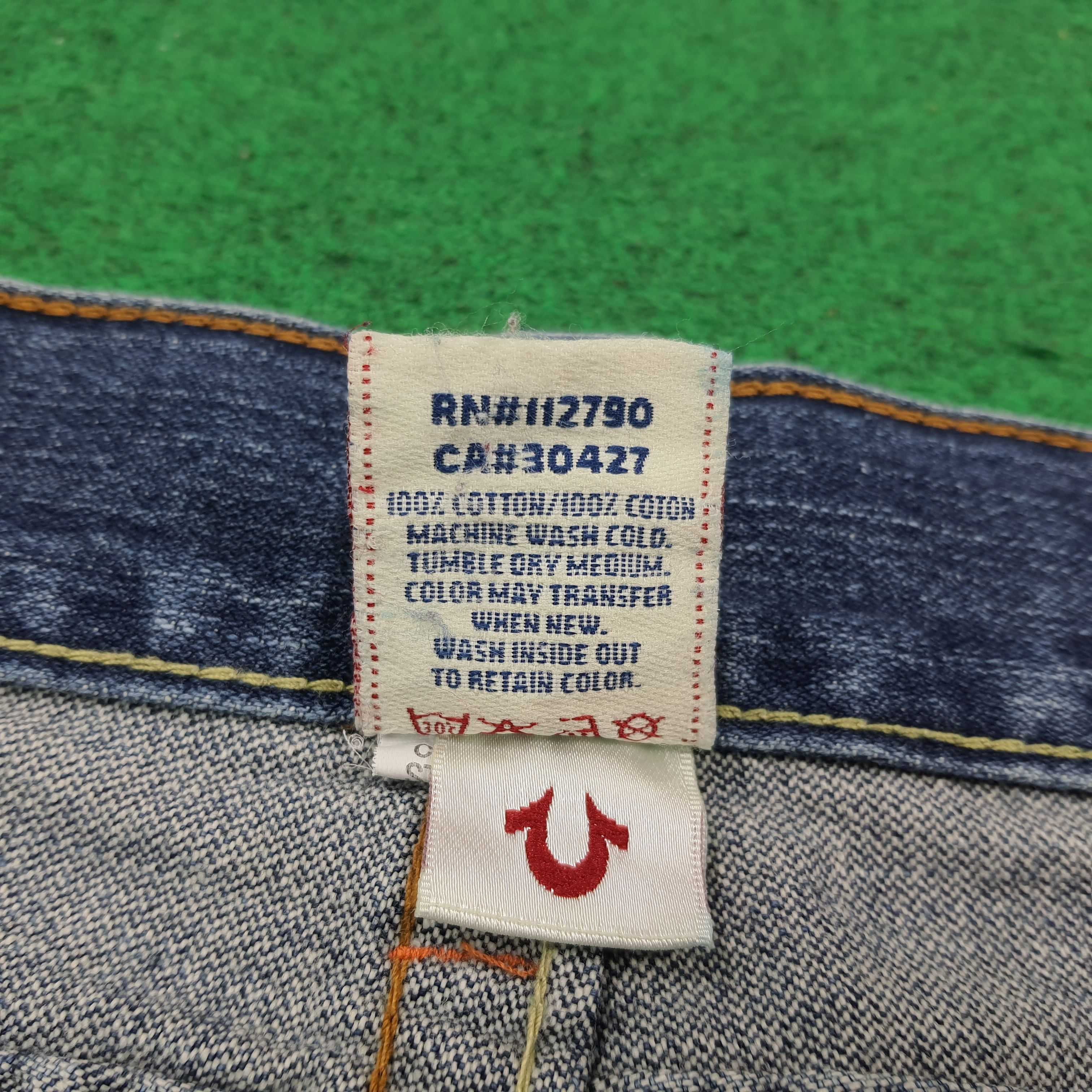 True Religion Rare True Religion Joey World Tour Embroidery Jeans C297N15 Size US 33 - 9 Thumbnail