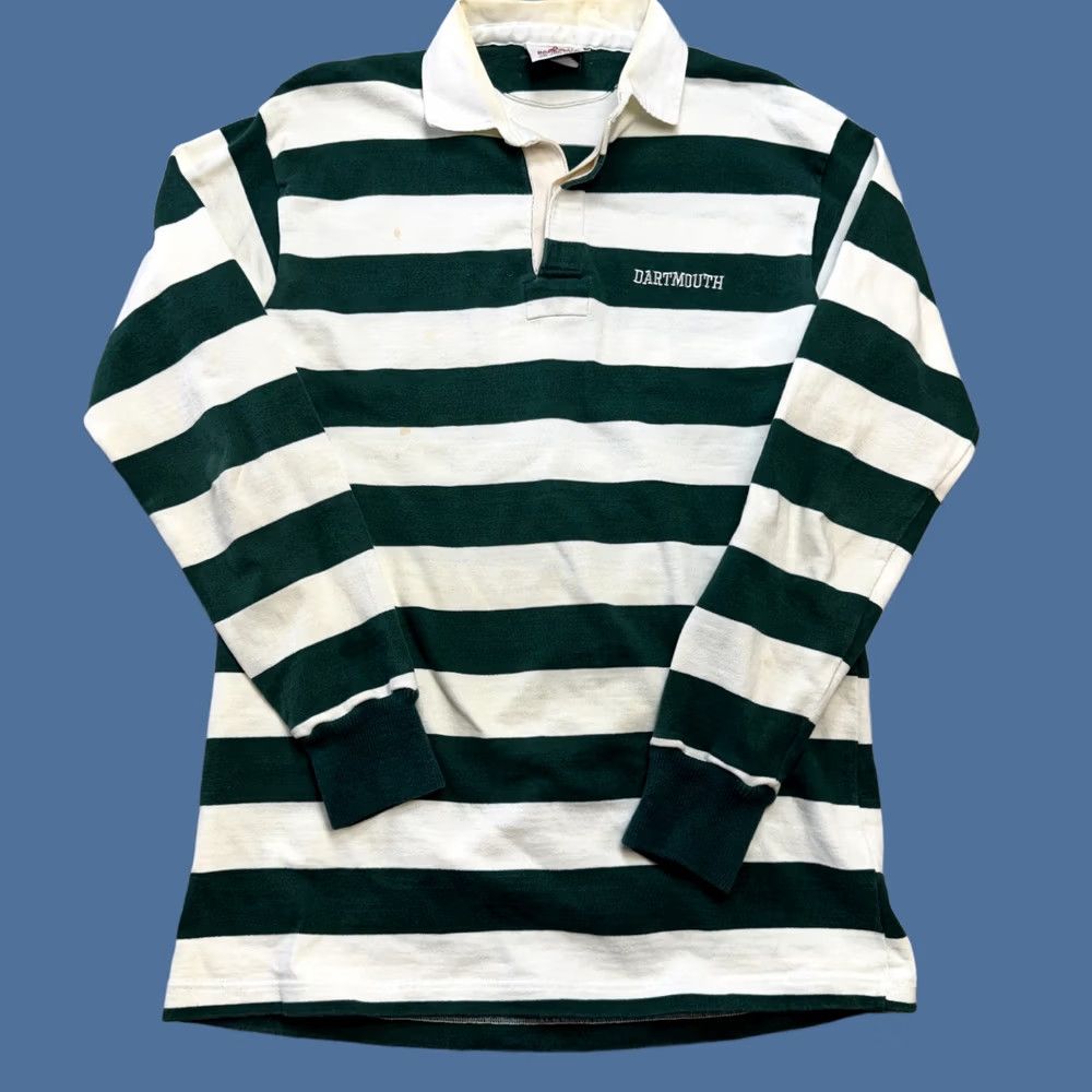 Barbarian VTG Barbarian Rugby Shirt Mens XL Striped Polo College Ivy League Multicolor Heavyweight Cotton Long Sleeve 80s 90s Size US XL / EU 56 / 4 - 1 Thumbnail