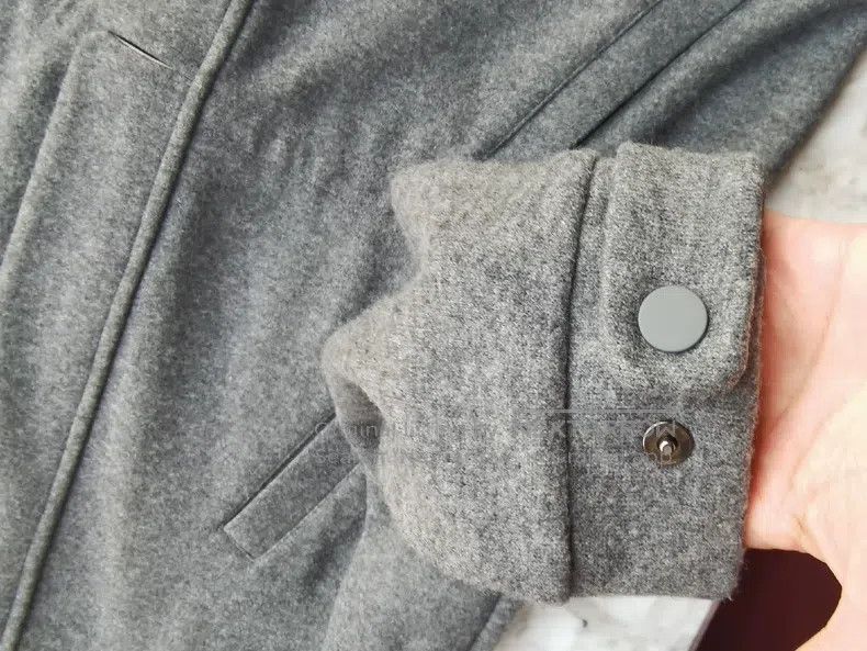 Loro Piana Loro Piana Women's smoke gray cashmere version classic coa Size M / US 6-8 / IT 42-44 - 7 Thumbnail