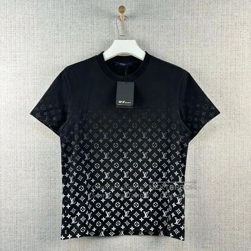 Louis Vuitton Louis Vuitton Summer Black Cotton Print T-Shirt . Size US M / EU 48-50 / 2 - 1 Thumbnail