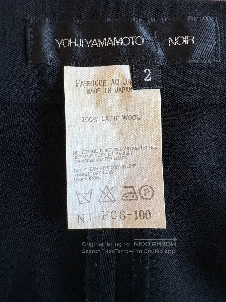 Yohji Yamamoto YOHJI YAMAMOTO size M Wool Flare Leg Pants Size US 27 - 3 Thumbnail