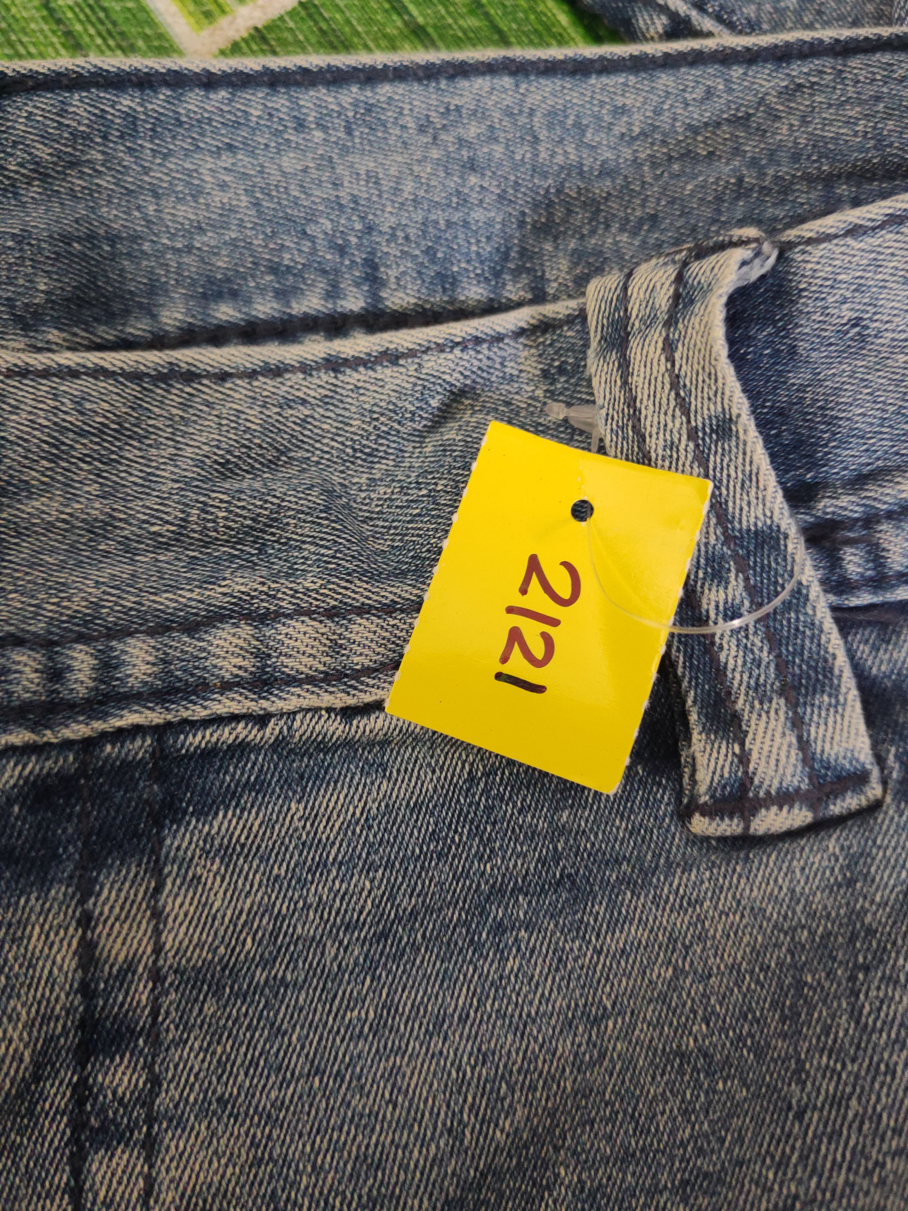 Vintage DL Tora Blue Distressed Ripped Jeans #2121 Size US 35 - 19 Thumbnail