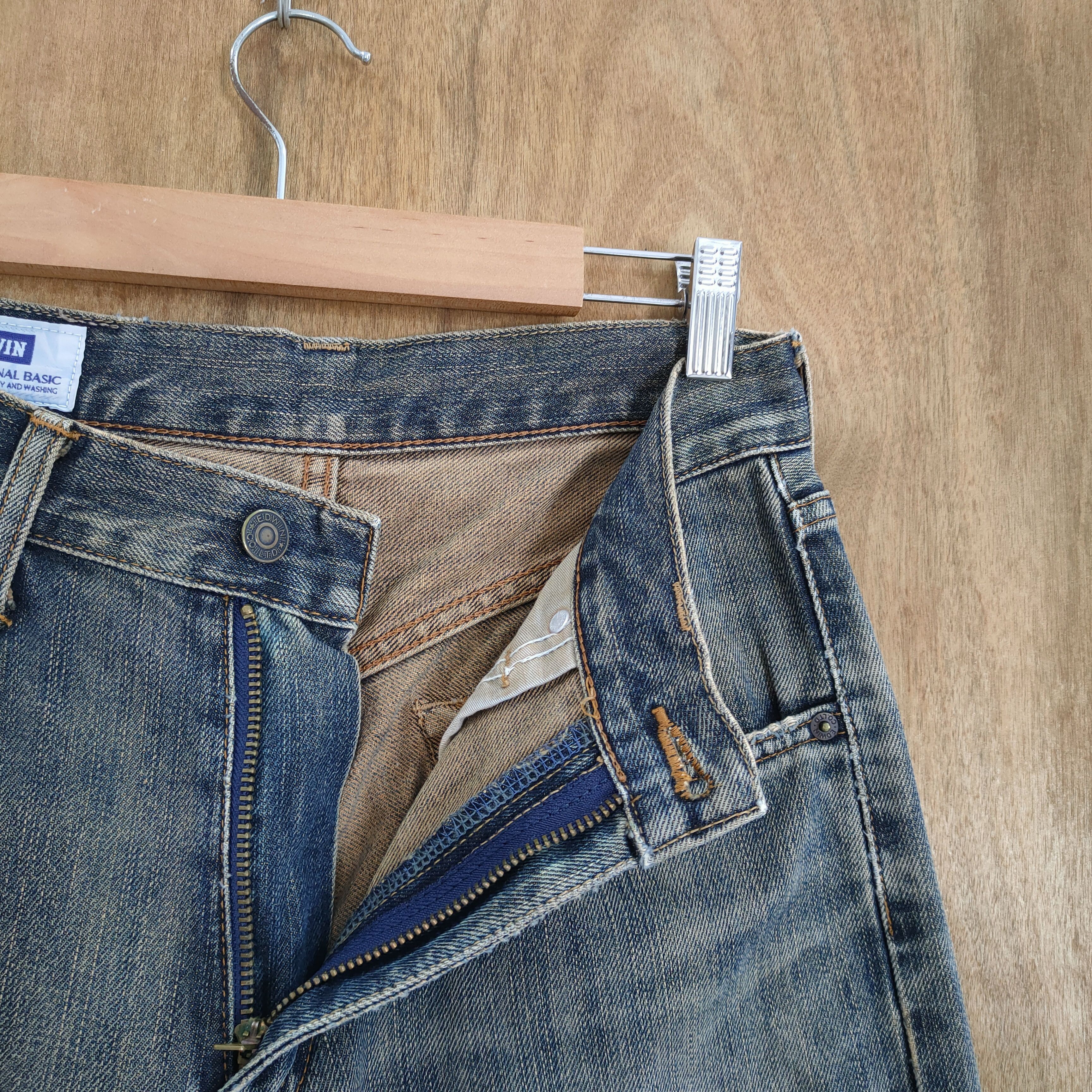 Edwin VINTAGE JAPAN EDWIN DISTRESSED JEANS PANTS Size US 28 / EU 44 - 10 Thumbnail