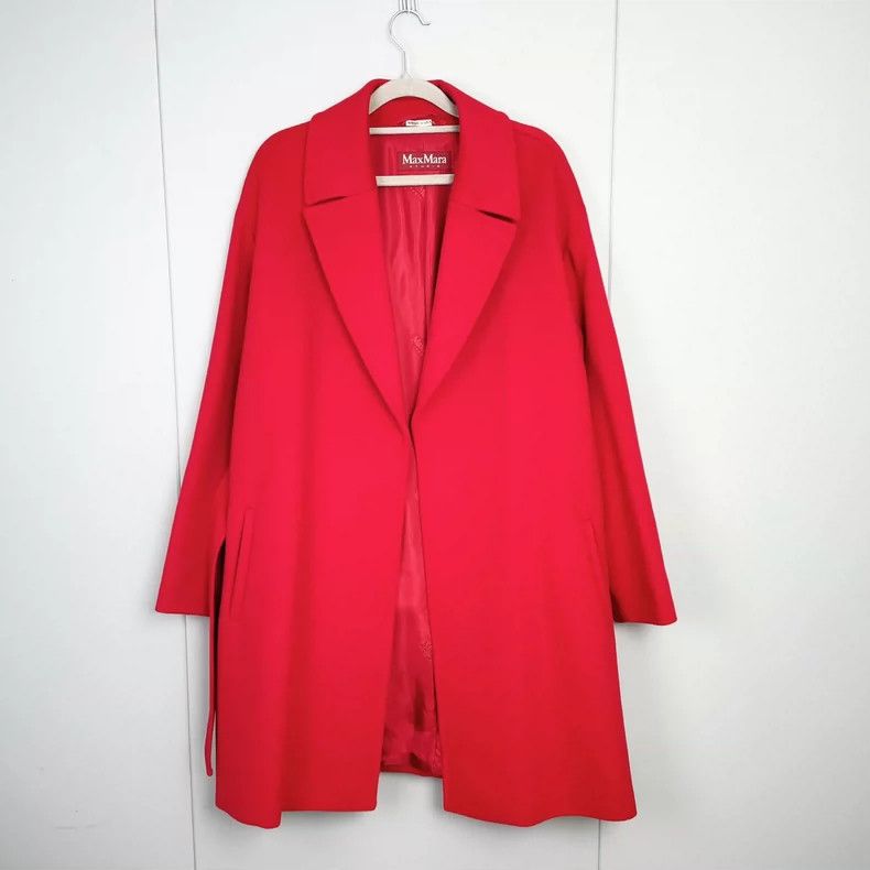 Max Mara Max Mara Wool coat Size L / US 10 / IT 46 - 1 Thumbnail