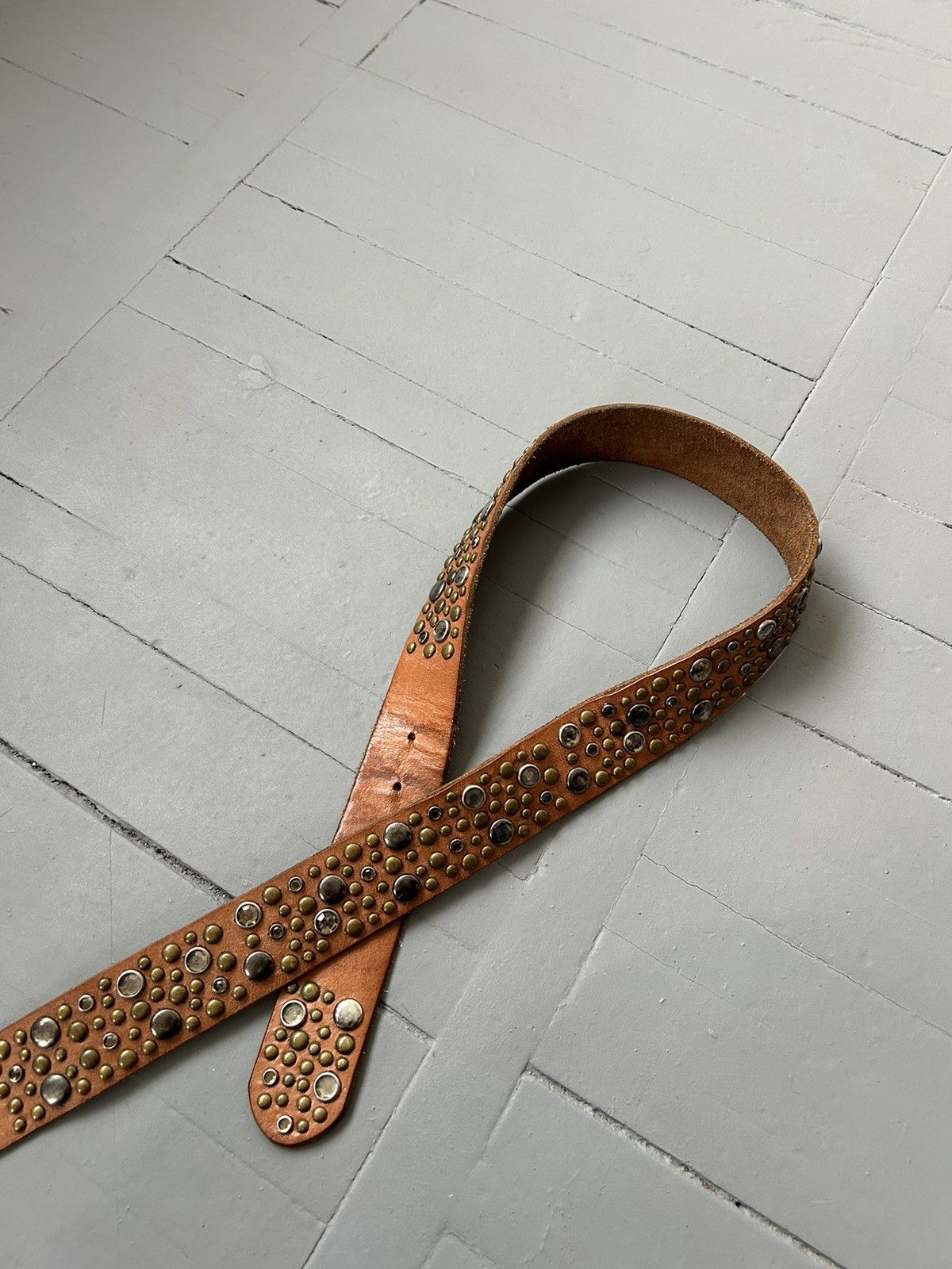 Japanese Brand × Leather × Vintage Men’s leather belt vintage Size ONE SIZE - 3 Thumbnail