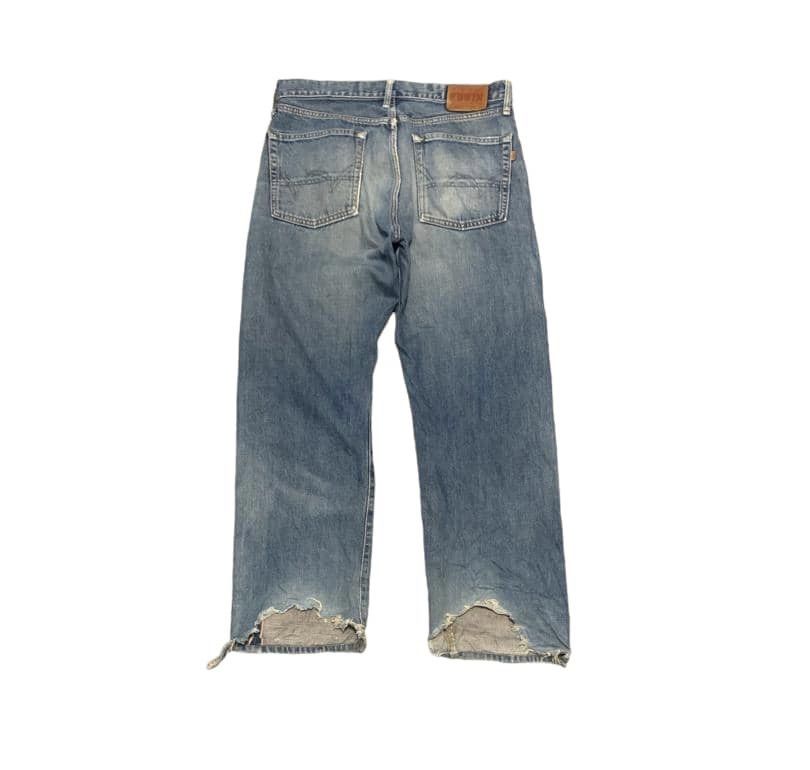 Edwin Vintage Edwin 505 Selvedge Straight Leg Jeans Distressed Size US 32 / EU 48 - 9 Thumbnail