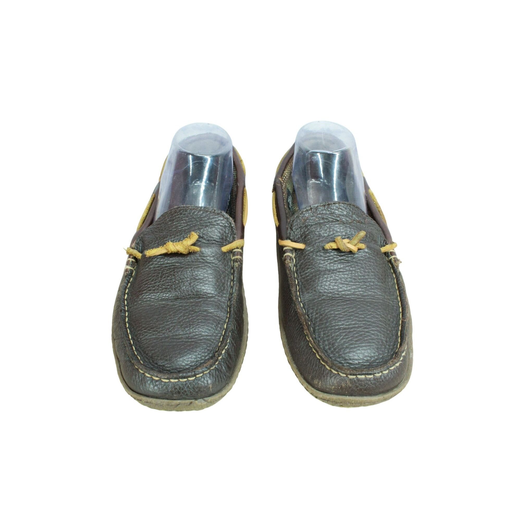 L.L. Bean LL Bean Flannel Lined Handsewn Leather Slippers Men’s Size US 8 / EU 41 - 5 Thumbnail