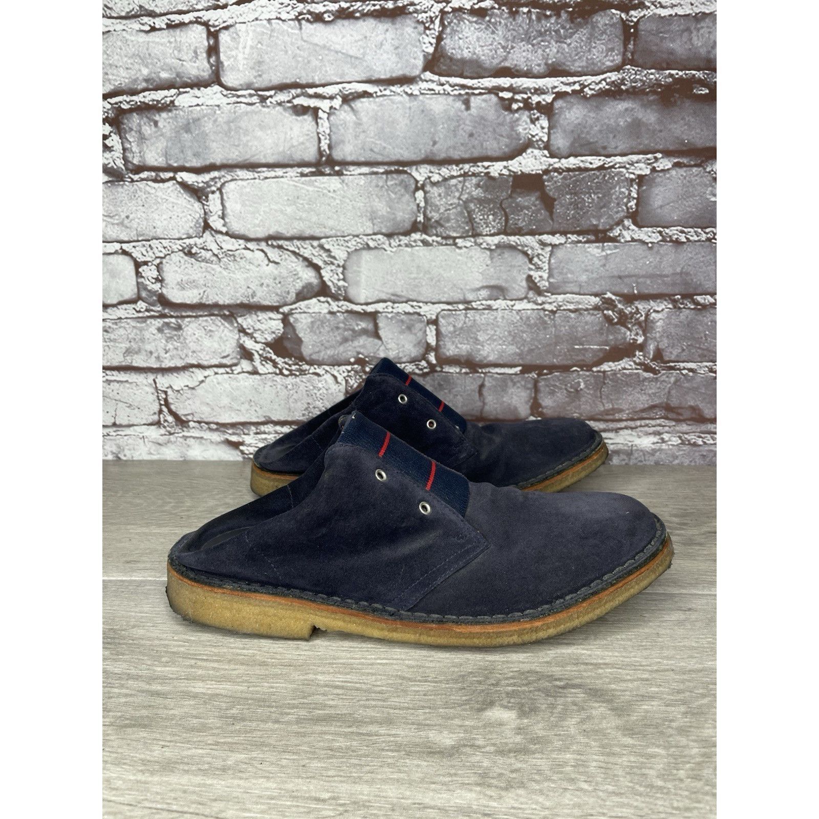 Band Of Outsiders Band of Outsiders Blue Suede Leather Gum Soles Mule Shoes Wo Size US 9.5 / IT 39.5 - 14 Thumbnail