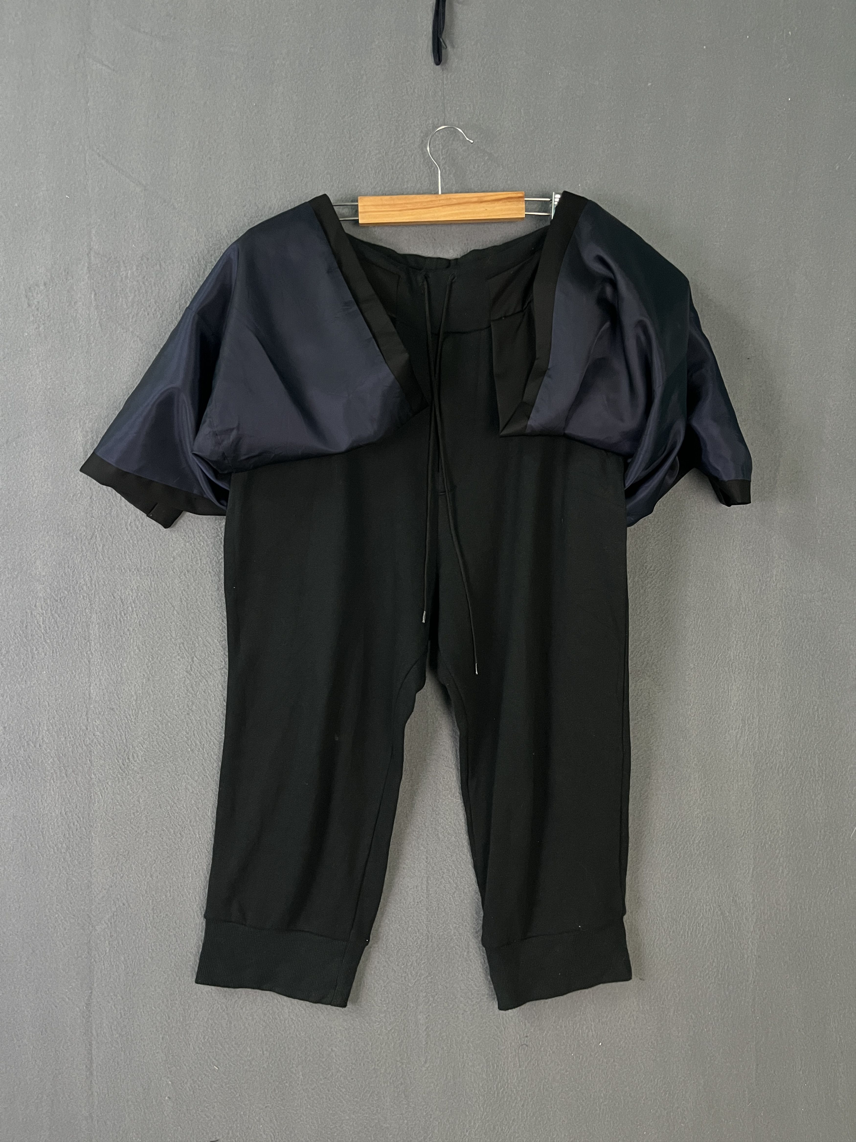 Japanese Brand SISE Double Layer Dropped Crotch Cropped Pants Made in Japan Size US 34 / EU 50 - 7 Thumbnail