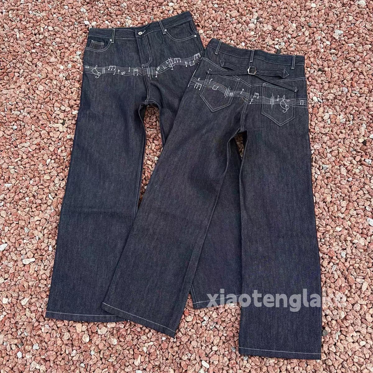 Jean xtl Louisvuitton alyx style y2k flared pattern jeans Size US 28 / EU 44 - 3 Thumbnail
