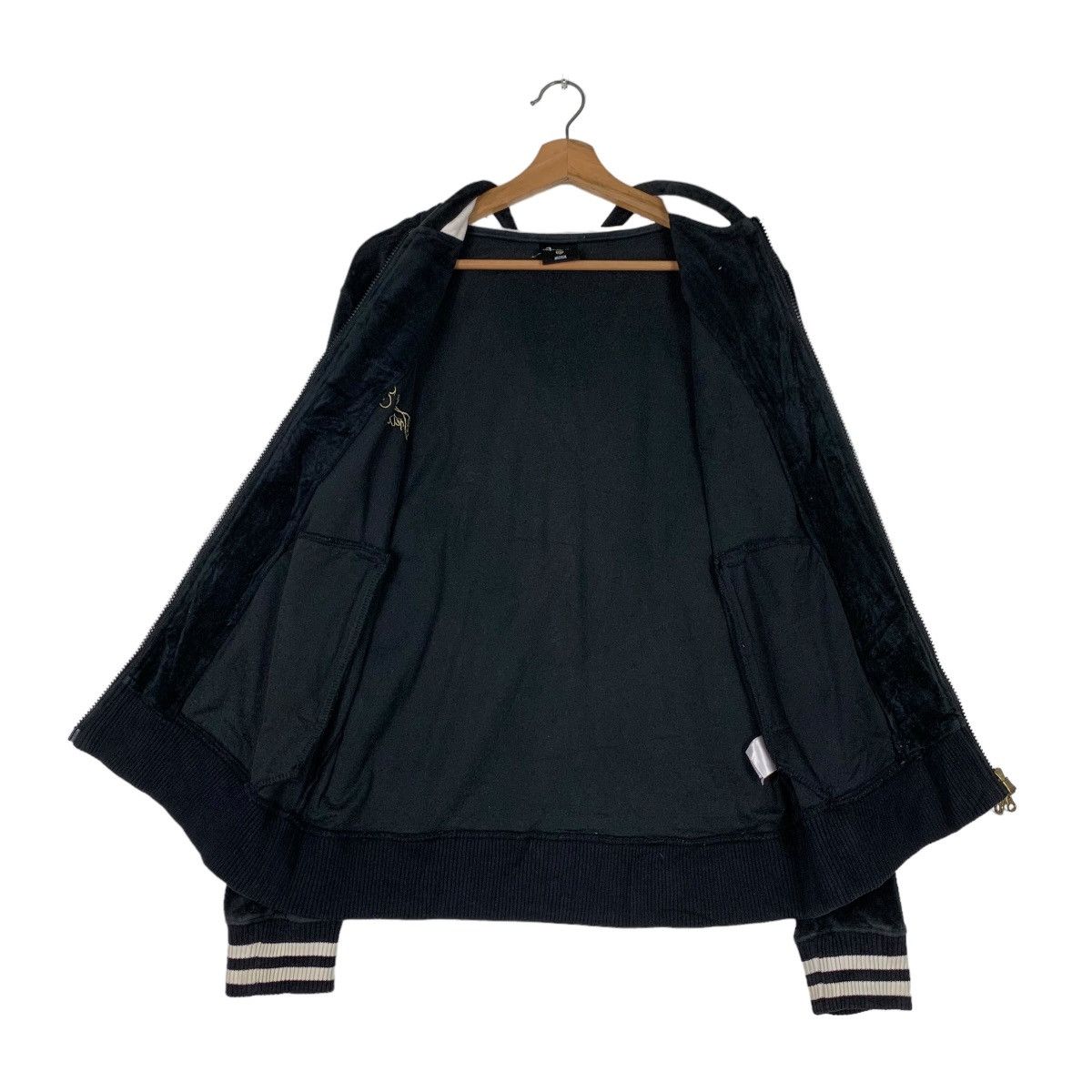 Japanese Brand 24 KARATS Tribe of Gold Velvet Zipper Hoodies #0802-C36 Size US M / EU 48-50 / 2 - 13 Thumbnail