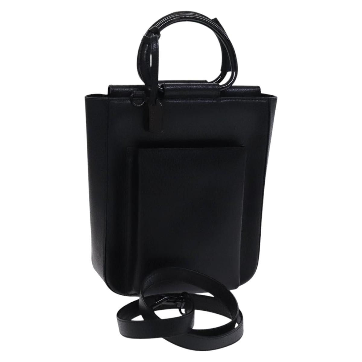 Gucci GUCCI Hand Bag Leather Black Size ONE SIZE - 1 Thumbnail