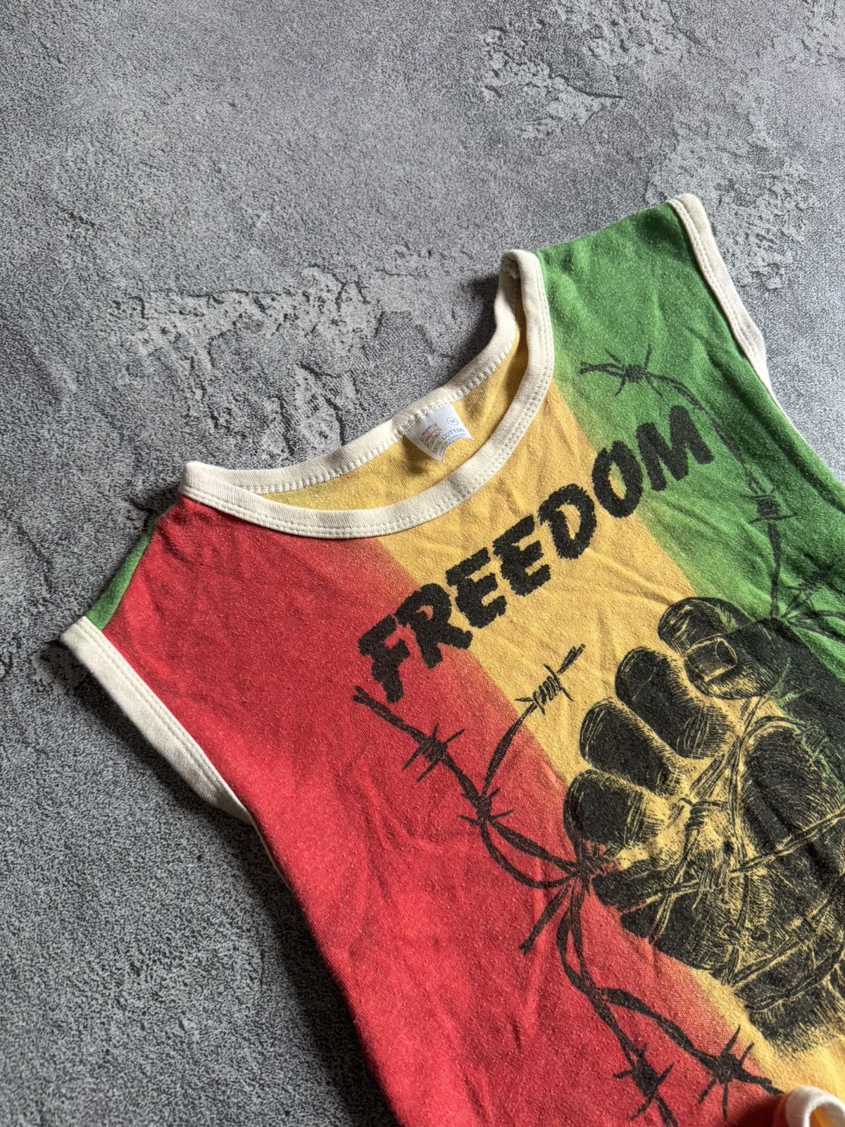 Band Tees × Vintage Freedom M/size tank top shirt sleeveless made in England Size M / US 6-8 / IT 42-44 - 2 Thumbnail