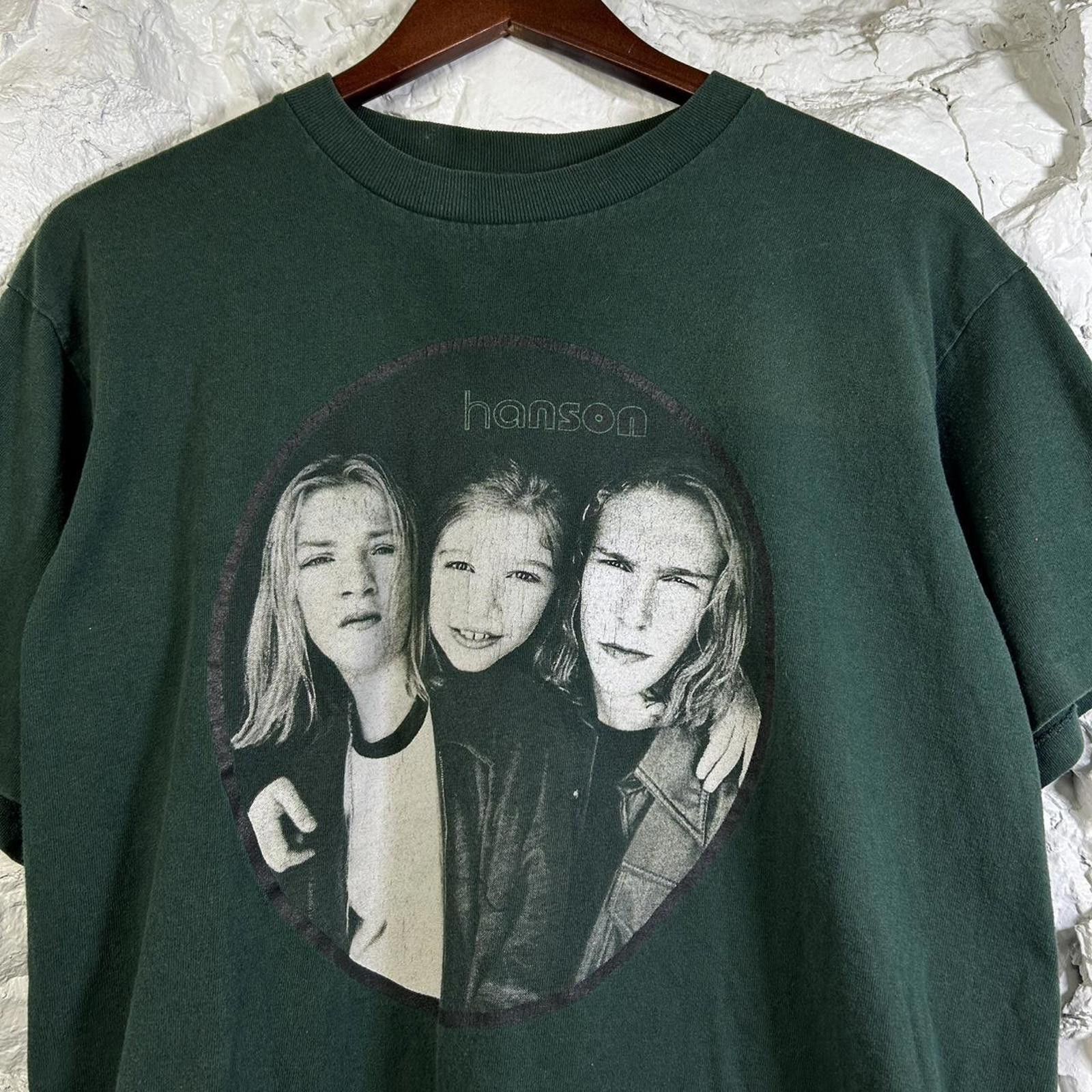 Other Vintage 90’s Hanson Band Tee Size Medium Green Size US M / EU 48-50 / 2 - 2 Thumbnail