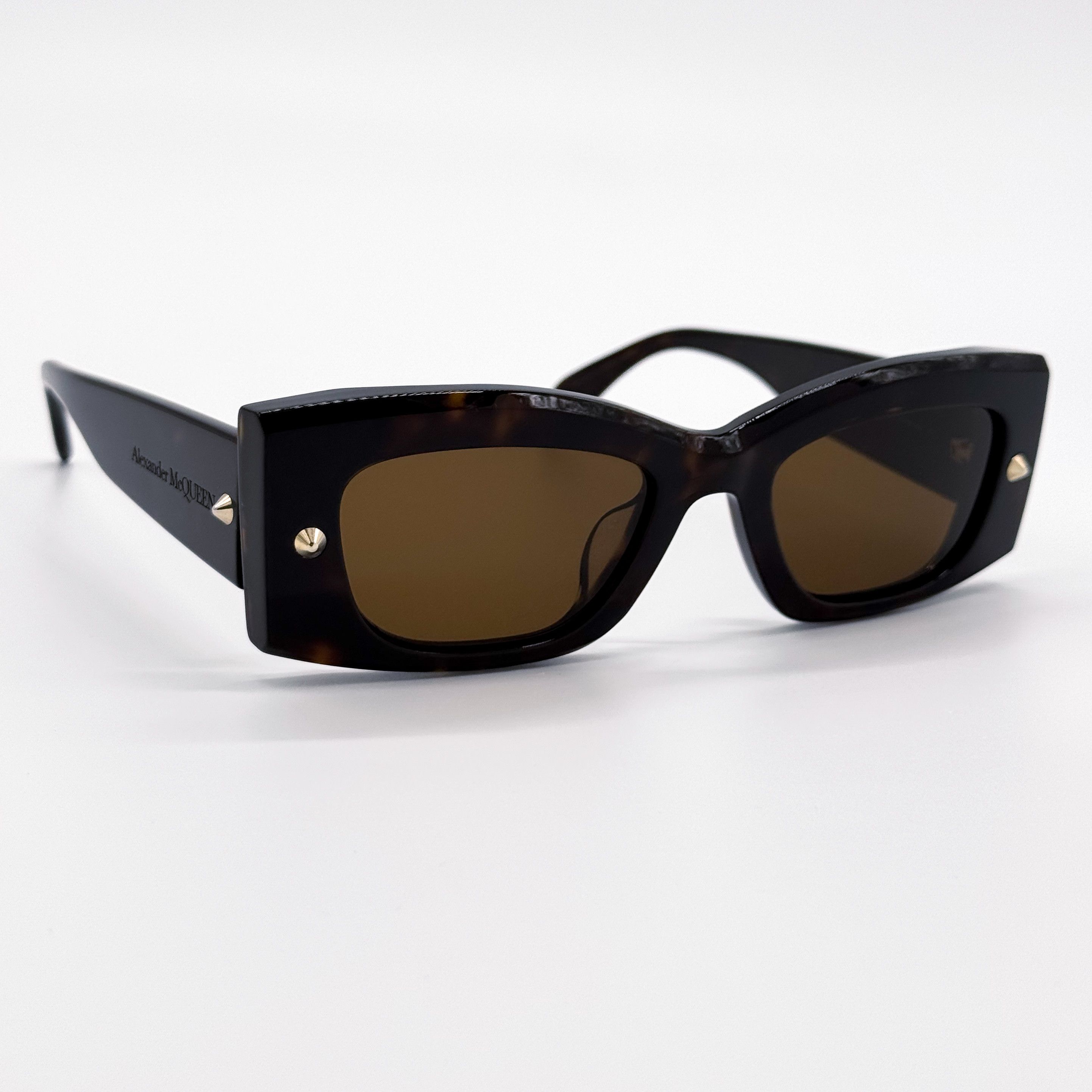 Alexander McQueen NEW ALEXANDER MCQUEEN AM0426S 002 WOMEN HAVANA SUNGLASSES Size ONE SIZE - 4 Thumbnail