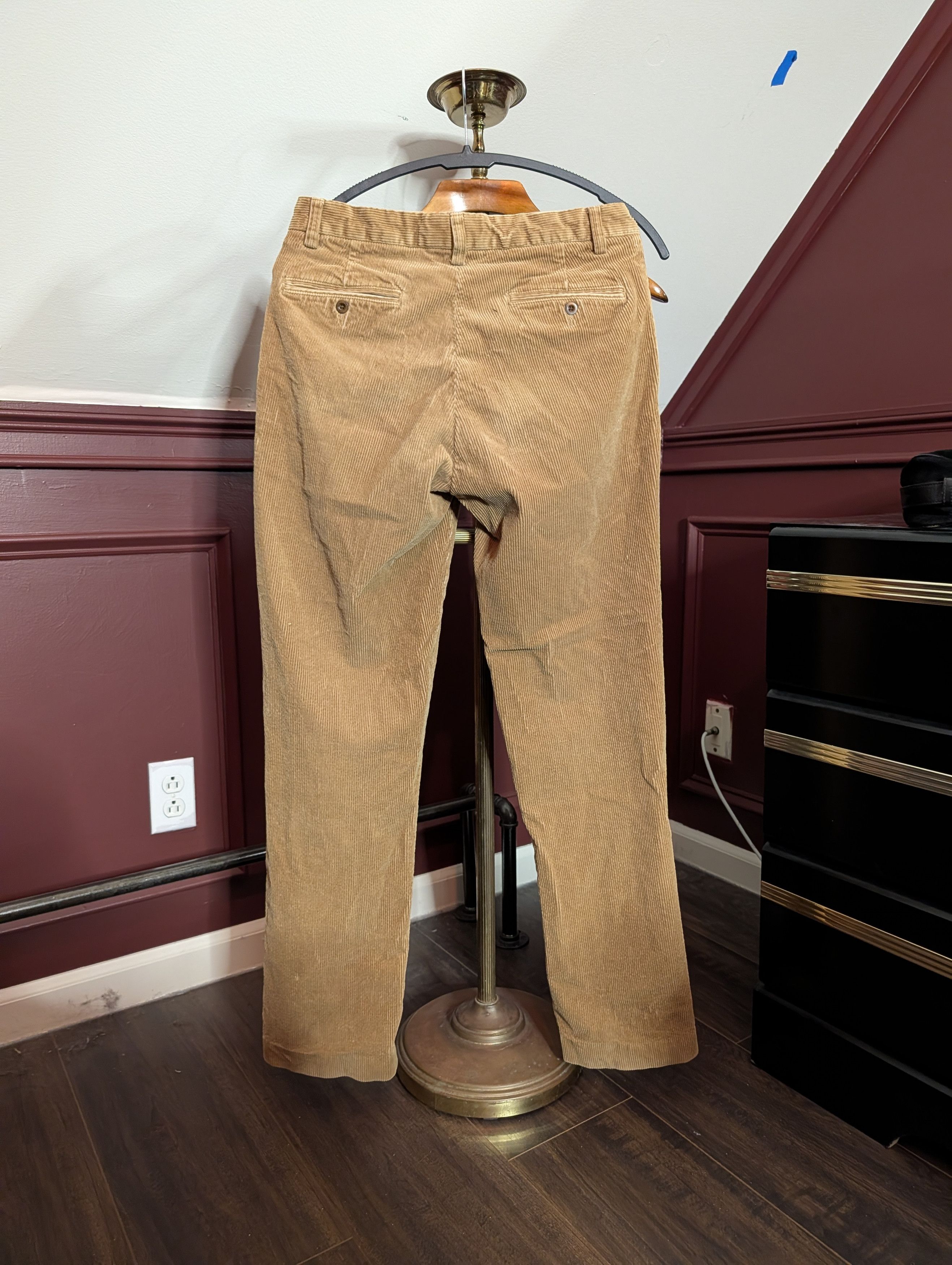 Polo Ralph Lauren Vintage tan Suffield corduroy cotton pants 31" Size US 31 - 6 Thumbnail
