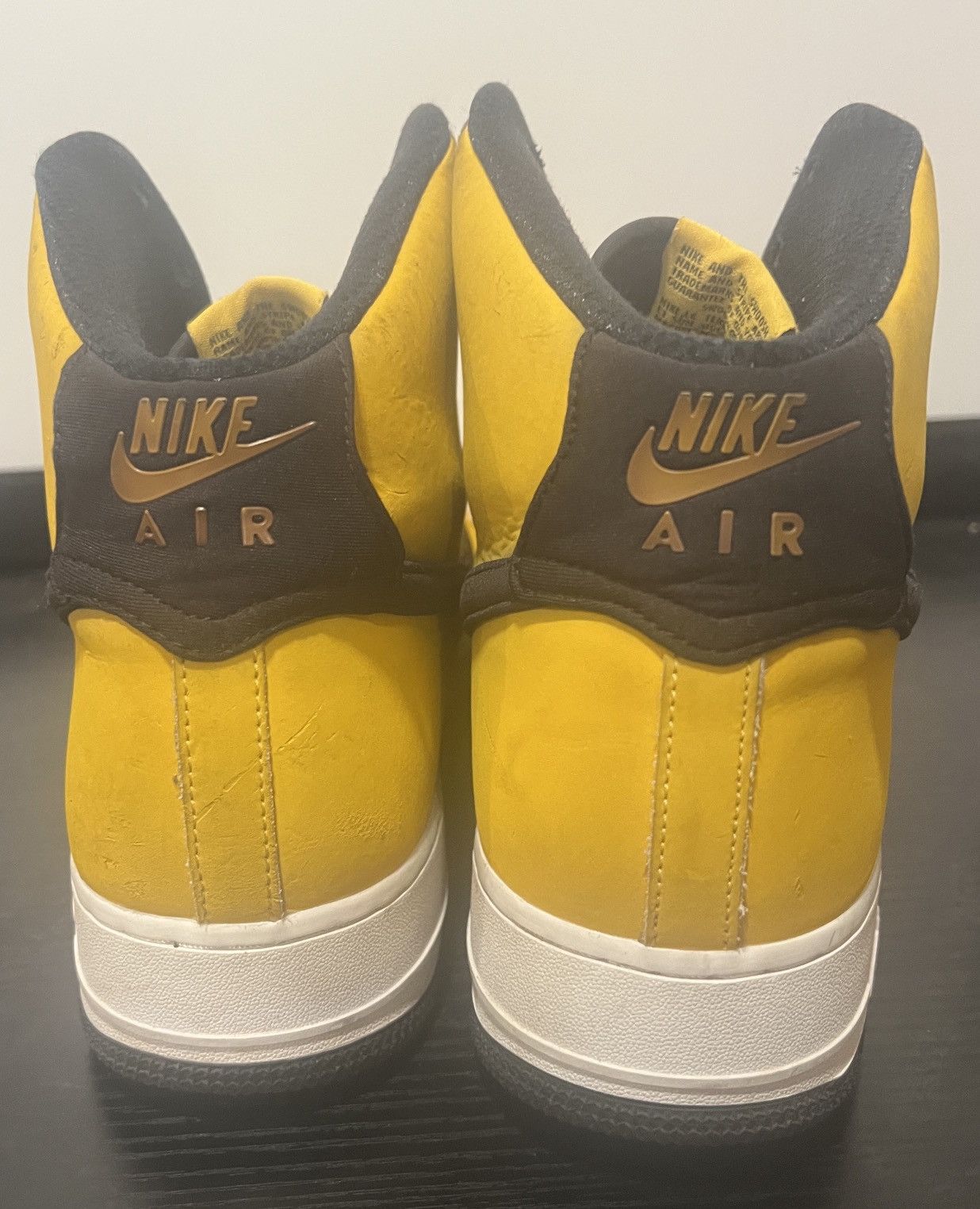 Nike SIZE 13 MEN - Nike Air Force 1 '07 Strap High Yellow Ochre Size US 13 / EU 46 - 4 Thumbnail