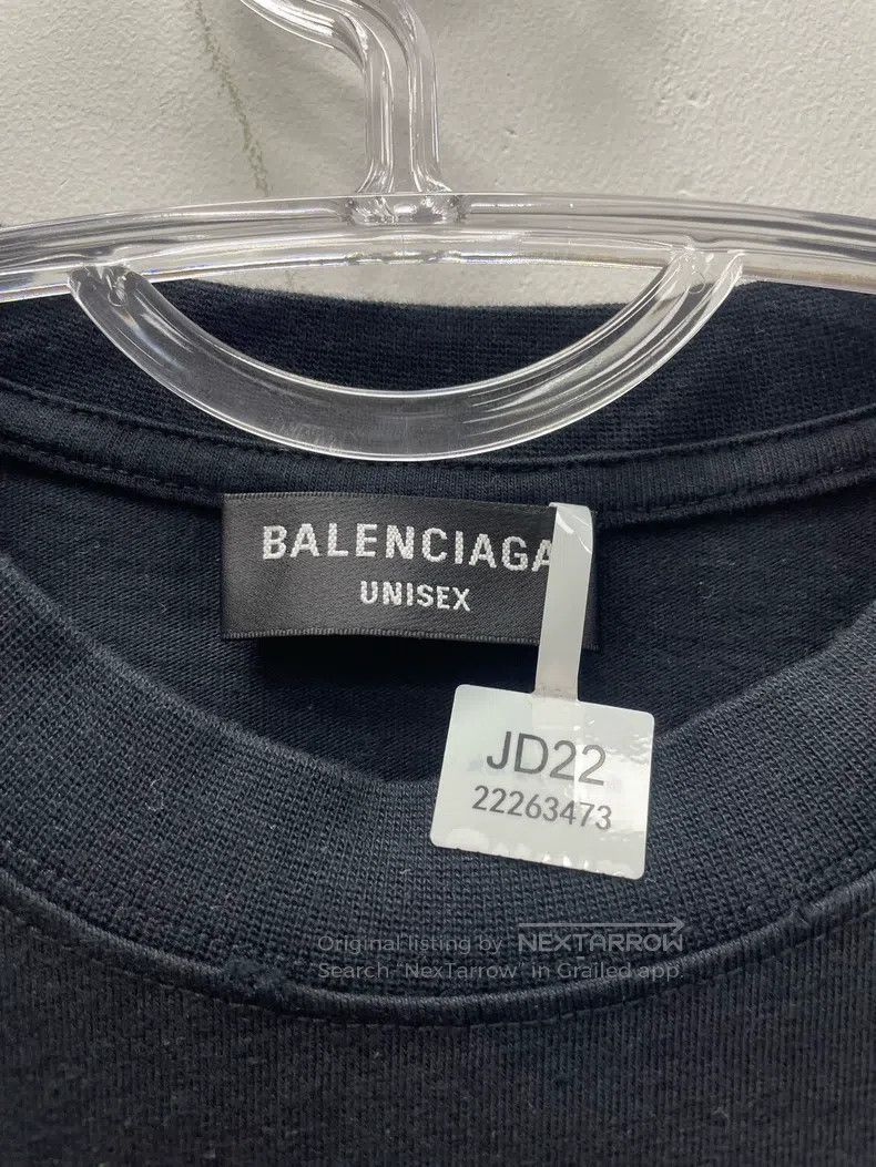 Balenciaga Balenciaga Handwritten solid letter logo print short sleev Size US S / EU 44-46 / 1 - 3 Thumbnail