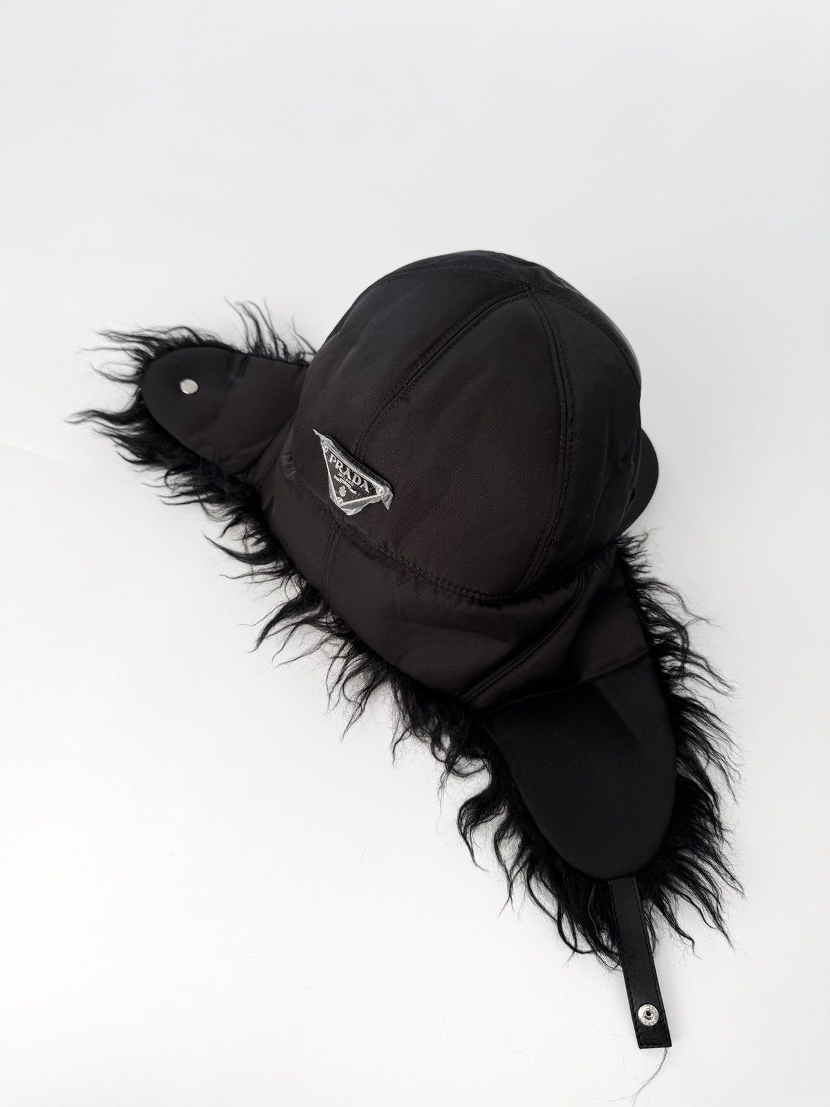 ハット Prada Nylon and fur hat Prada Nylon And Fur Hat | italist