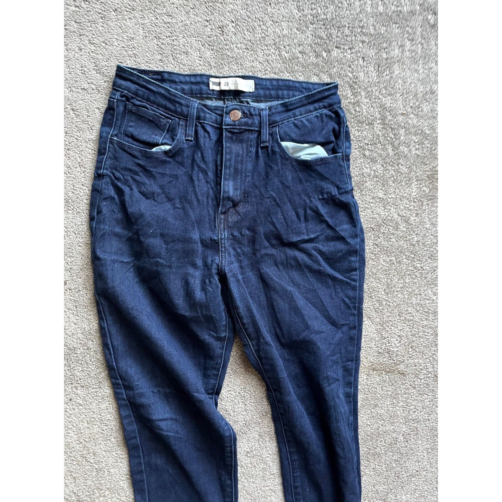 Levi's Levi's Women's Skinny Jeans 29x30 Dark Wash Denim Regular Fit Size 29" - 4 Thumbnail