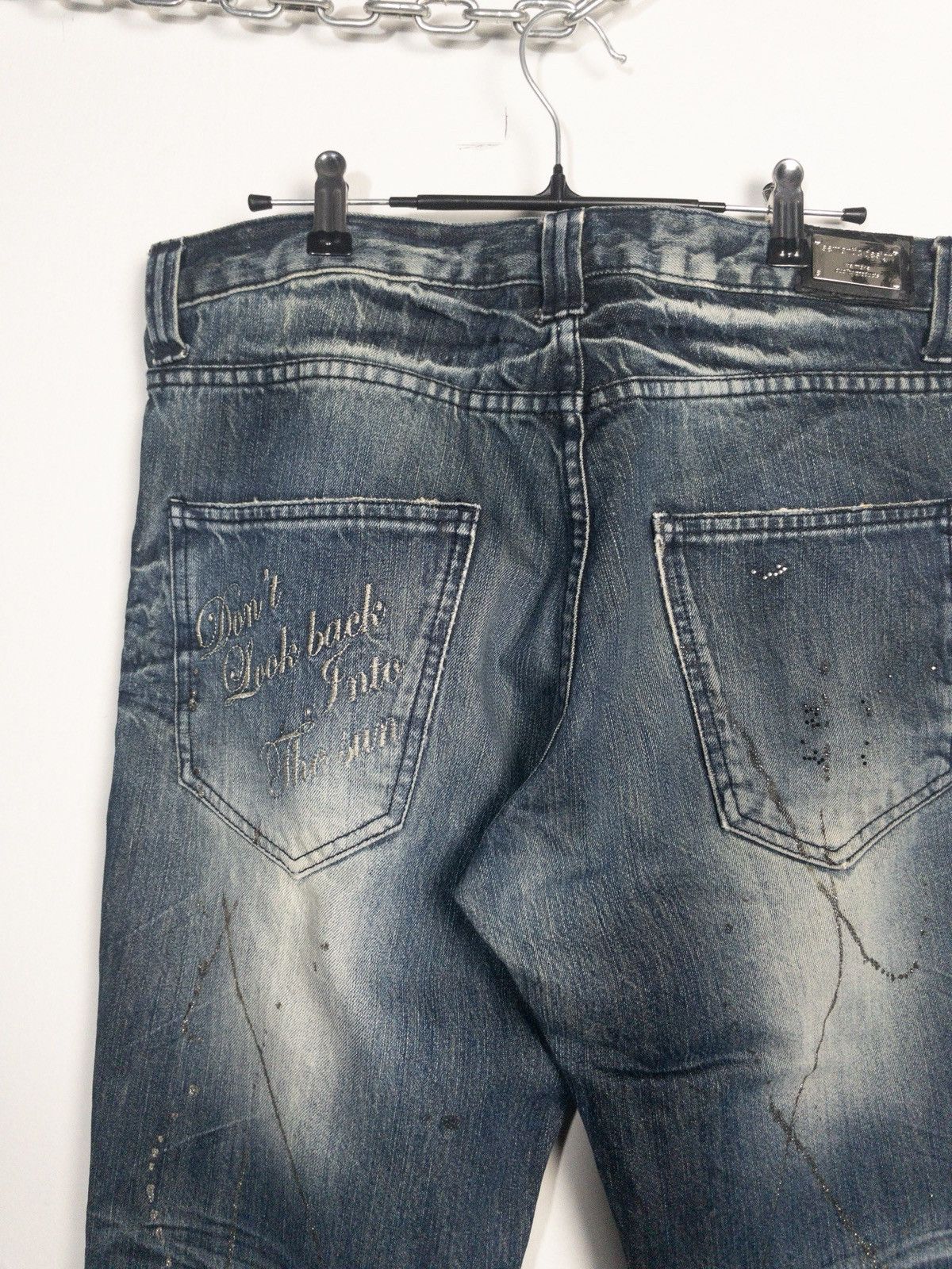 semanticdesign Splatter Poem Bootcut Jeans like LGB If Six was Nine Size US 34 / EU 50 - 5 Thumbnail