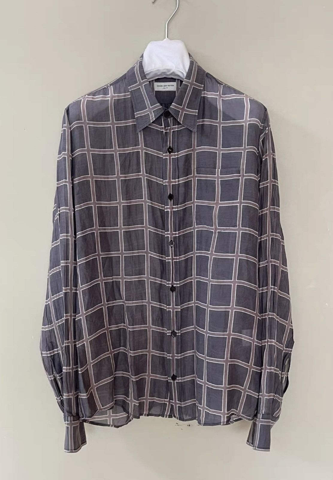 Dries Van Noten Dries Van Noten｜08aw plaid check shirt Size 48S - 3 Thumbnail