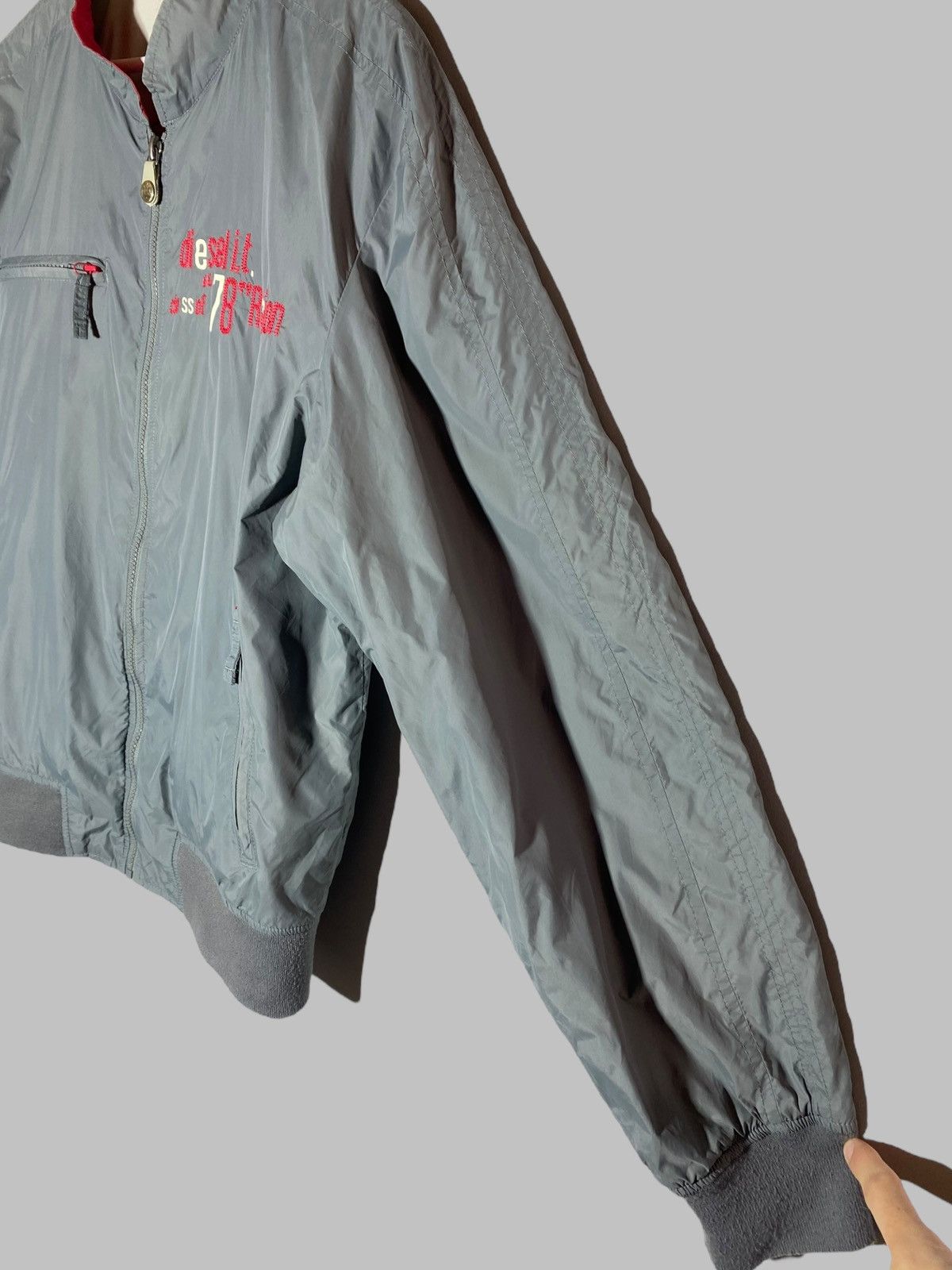 Diesel 🔥 VINTAGE 00s DIESEL REVERSIBLE BOMBER JACKET Y2K GRAIL RARE Size US XL / EU 56 / 4 - 18 Thumbnail