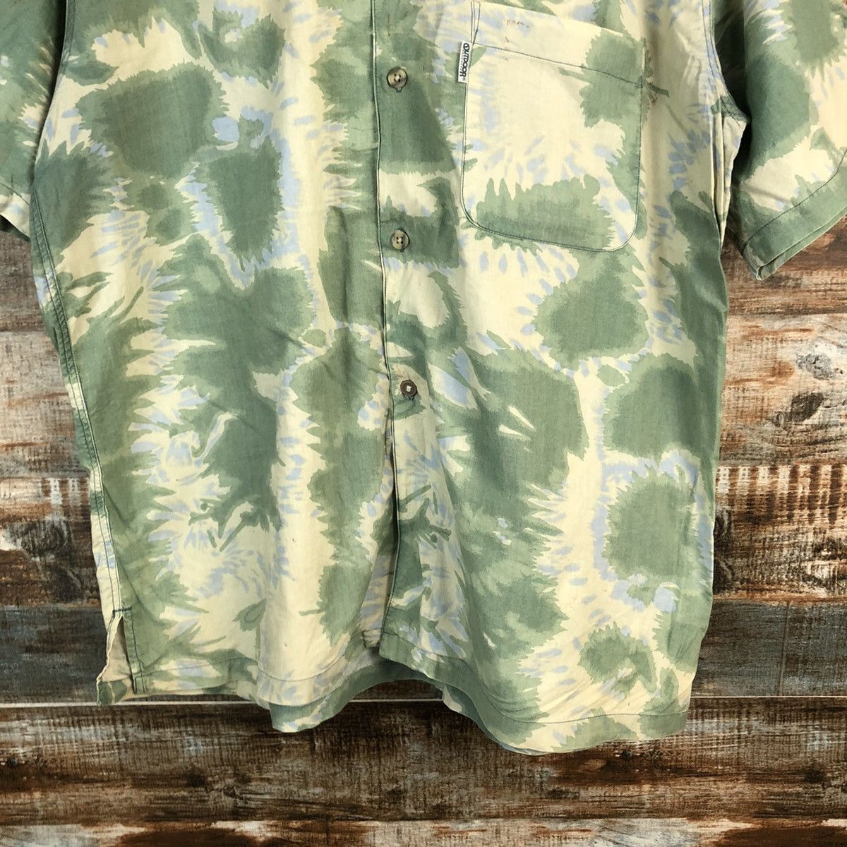 Other Outdoor Life Green camo leaf Shirt #A2315 Size US L / EU 52-54 / 3 - 6 Thumbnail