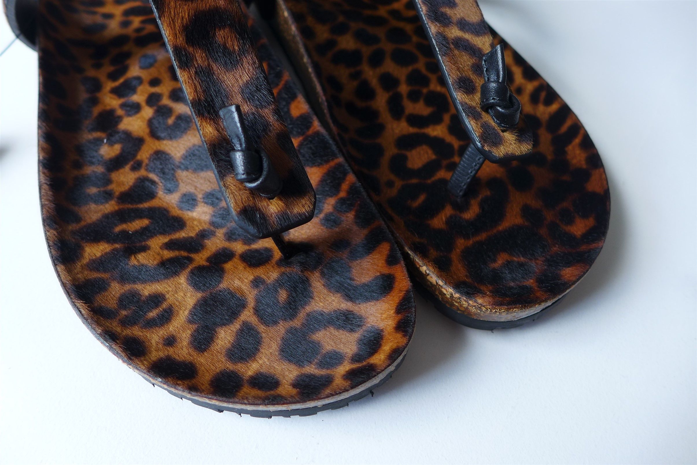 Saint Laurent Paris Saint Laurent Jimmy Sandals - Leopard Print Calf Fur Size US 11 / EU 44 - 5 Thumbnail