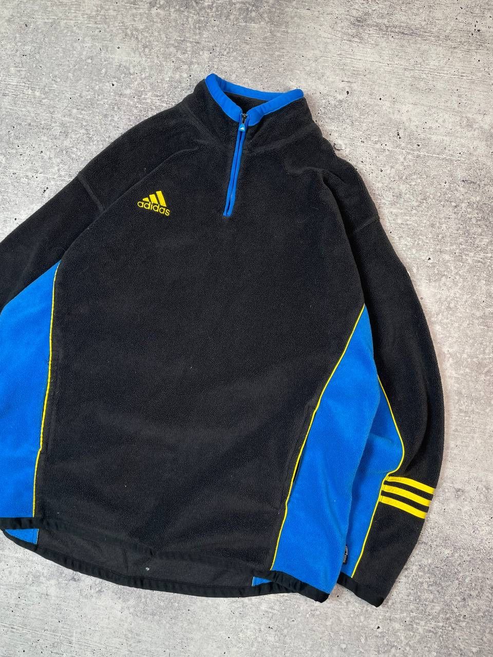 Adidas Vintage 90s Adidas Baggy Half Zip Fleece Jacket Y2K Size US XL / EU 56 / 4 - 3 Thumbnail