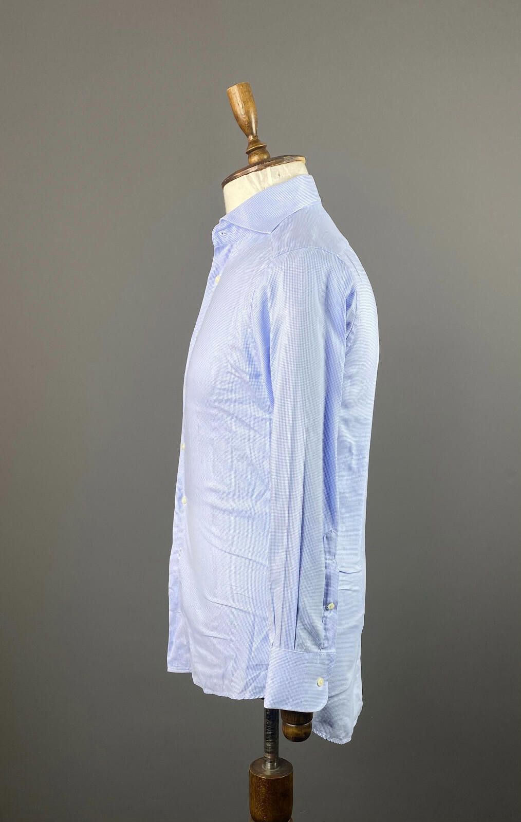 Suitsupply Men Suit Supply Cotton Two Ply Blue Dress Shirt Size 39 Size US M / EU 48-50 / 2 - 4 Thumbnail