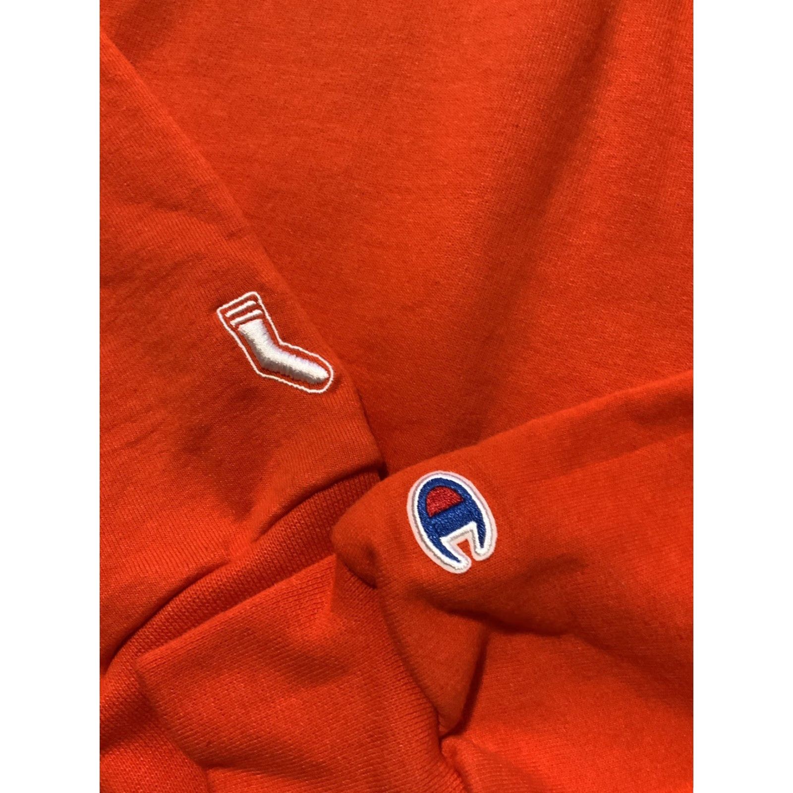 Champion VINTAGE Champion Hoodie Men's Orange 2XL Locker Room Wocker Room Wock Lean Double Cup Pullover 58 Chest 31 Shoulder to Hem Size US XXL / EU 58 / 5 - 6 Thumbnail