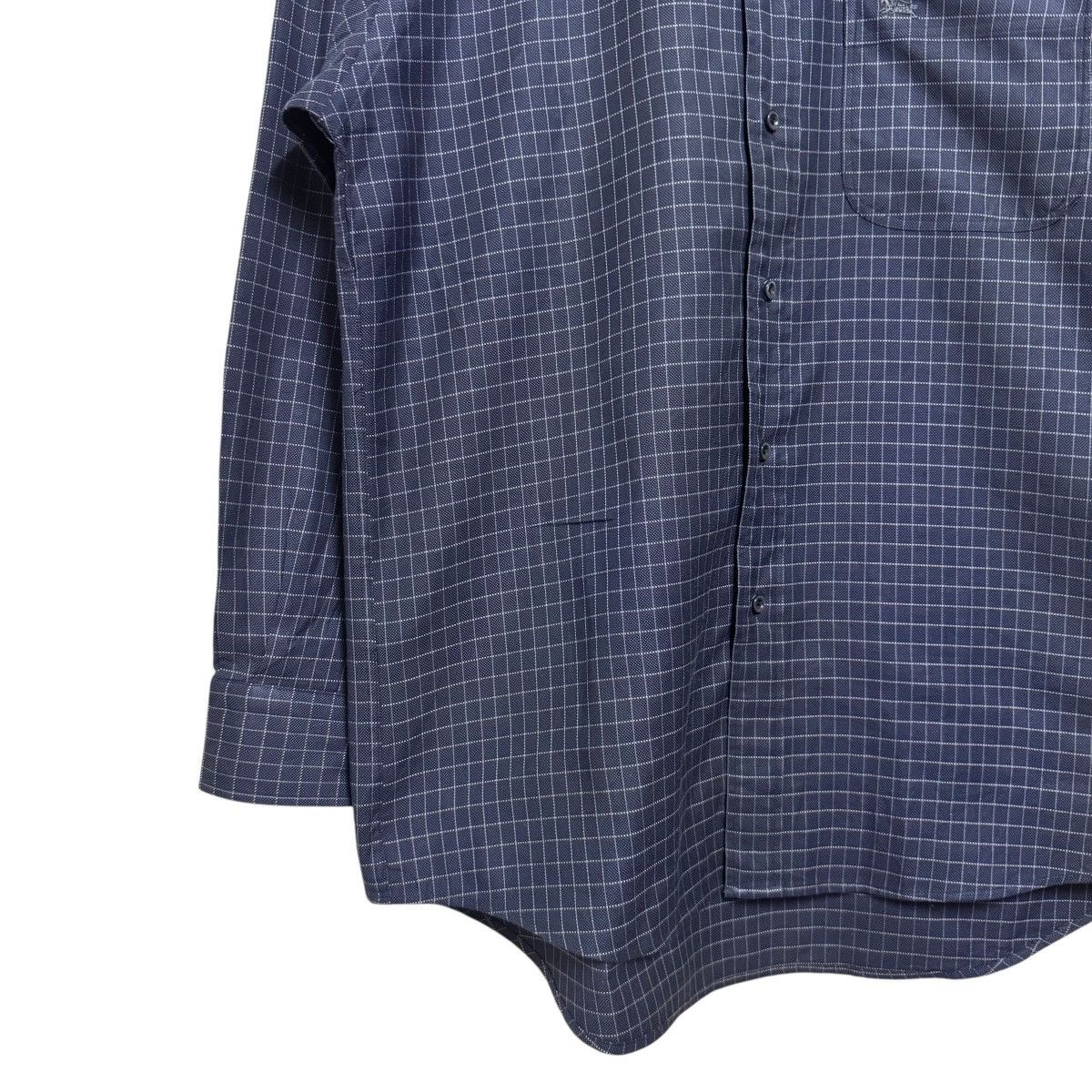 Burberry Burberry Gray Plaid Button Down Longsleeve Shirt Size US L / EU 52-54 / 3 - 3 Thumbnail