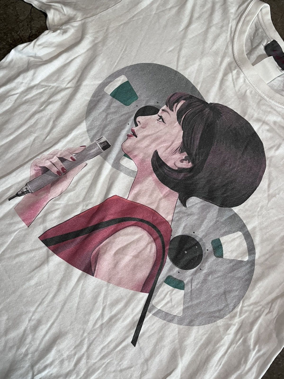 Yohji Yamamoto Yohji Mainline Girl Airbrush Tee Size US L / EU 52-54 / 3 - 2 Thumbnail