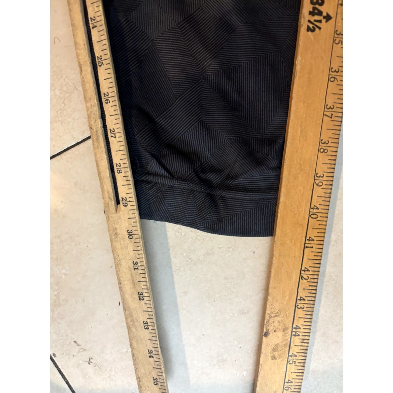 Hugo Boss BOSS Hugo Boss Pants Mens 2XL Gray Geometric Joggers Elastic Waist Pockets Size US 39 - 7 Thumbnail