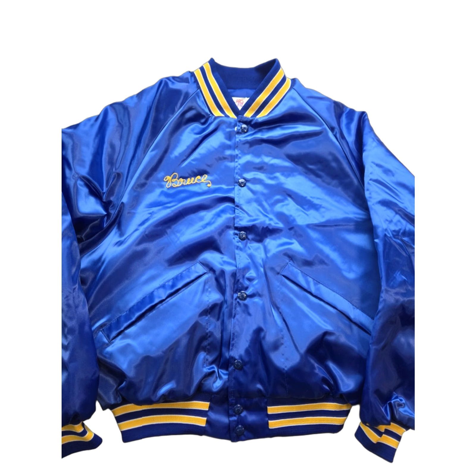 Vintage VINTAGE King Louie Jacket United Steelworkers of America Satin Black M Mens Varsity Nylon Satin Jacket Size US M / EU 48-50 / 2 - 1 Thumbnail