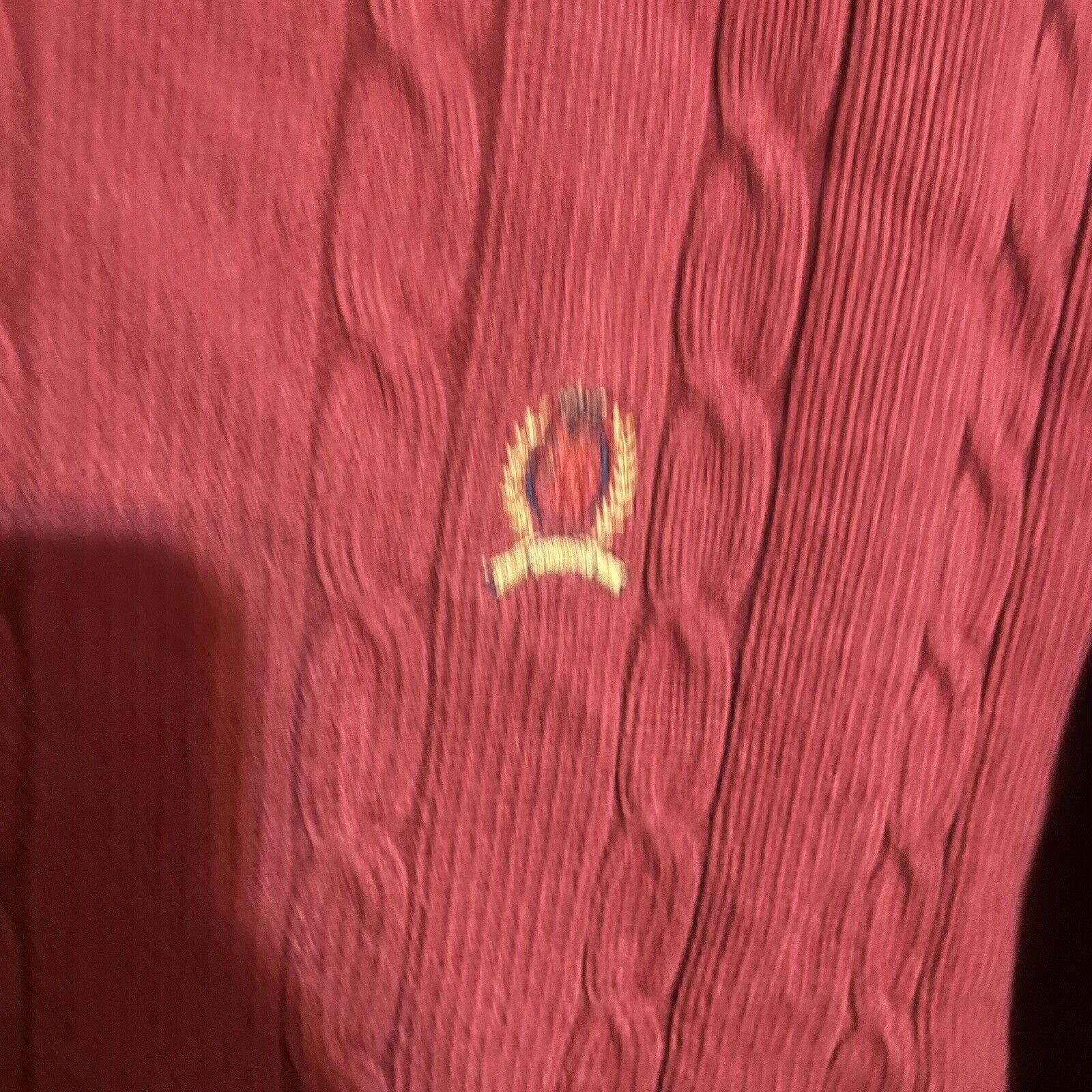 Tommy Hilfiger Tommy Hilfiger Mens Sweater Size L Red Cable Knit Burgundy Size XL / US 12-14 / IT 48-50 - 2 Thumbnail