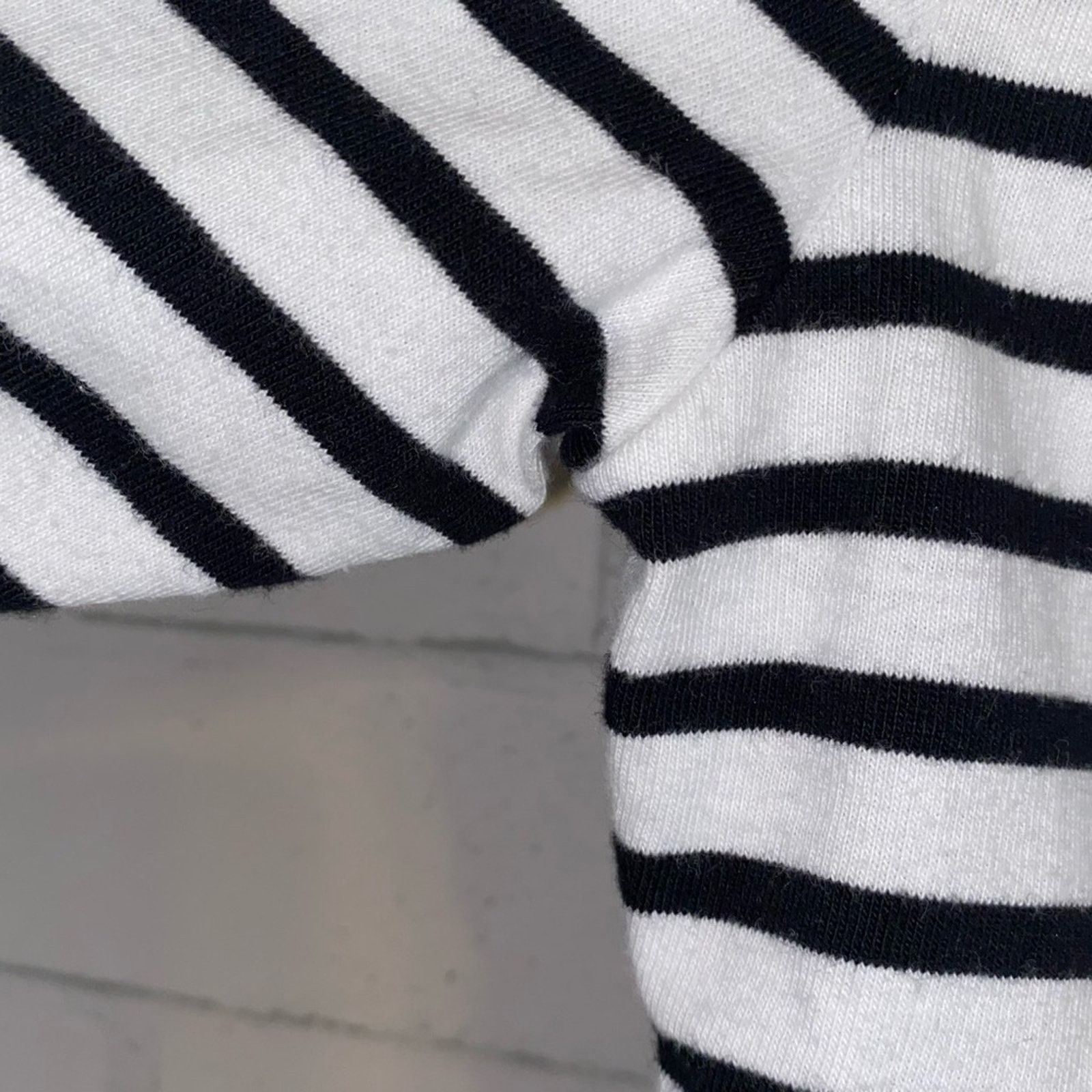 A.L.C. A.L.C. $365 Kidman Black Striped Puff LS Tee Dress XS Size XS / US 0-2 / IT 36-38 - 15 Thumbnail
