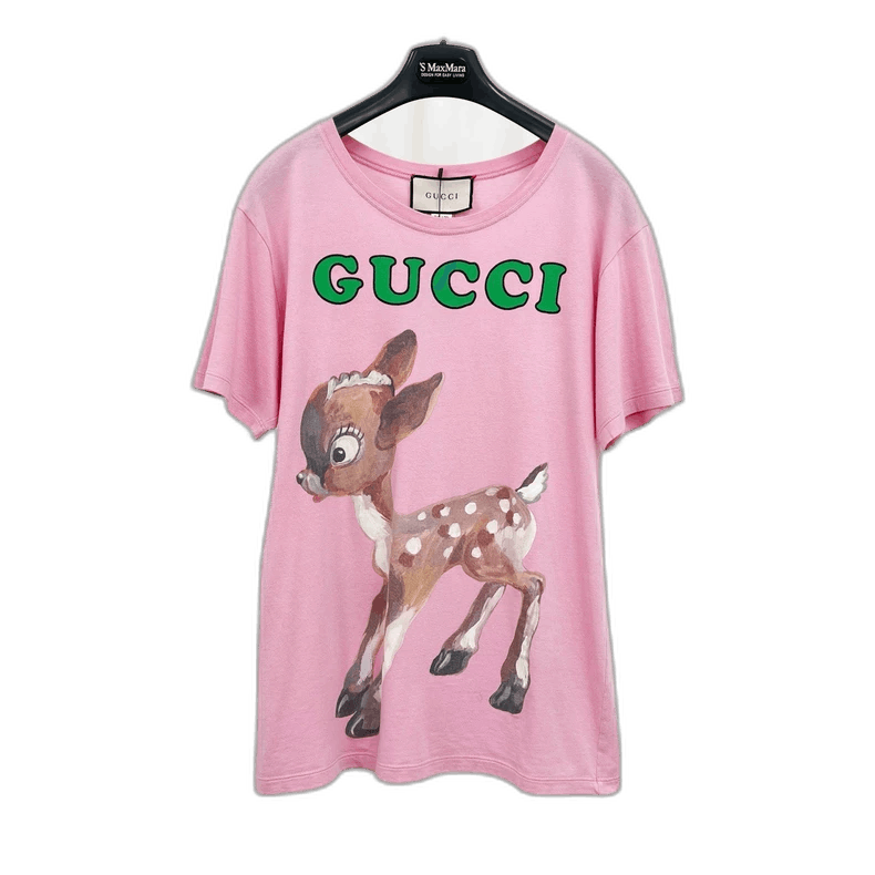 Gucci Gucci Short Sleeve Deer Print Tshirt-2506 Size US XS / EU 42 / 0 - 1 Thumbnail