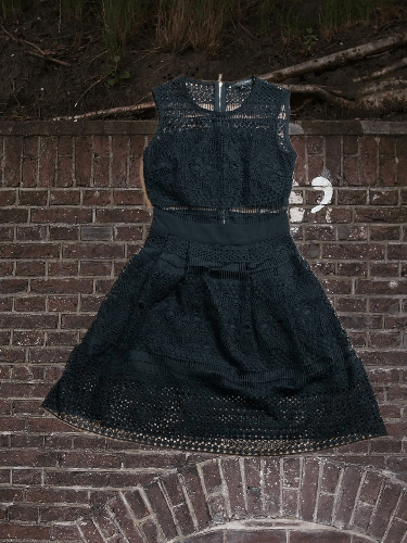 Dolce & Gabbana DOLCE GABBANA Black Lace Cocktail Mini dress Size S / US 4 / IT 40 - 1 Thumbnail
