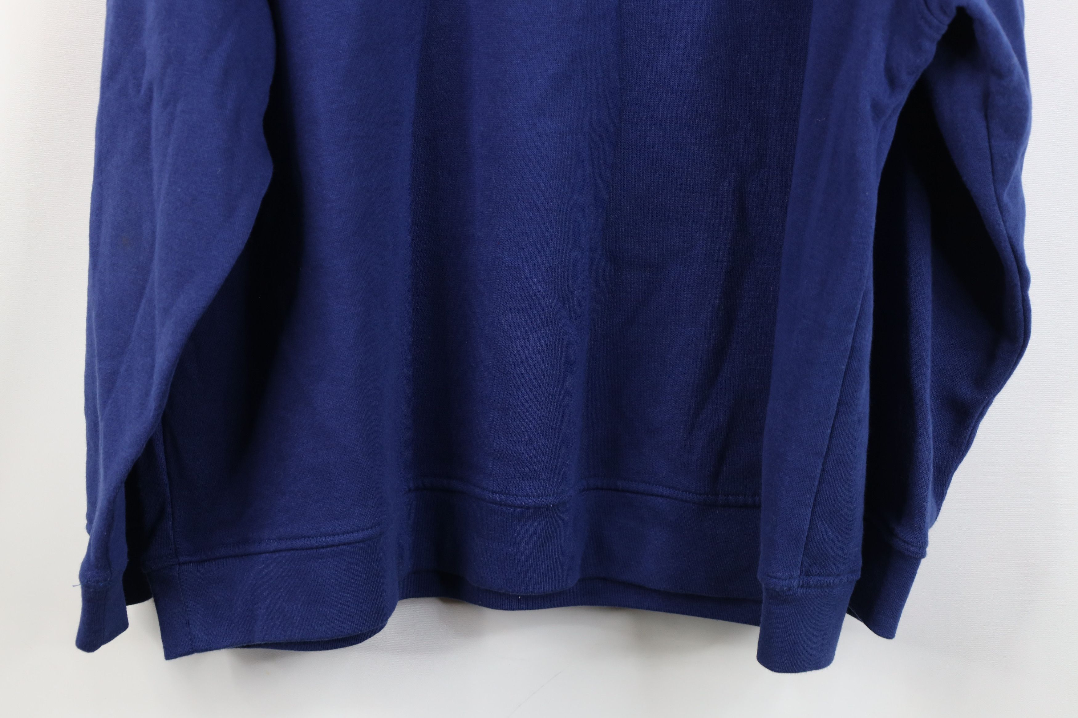 Vintage Vintage 90s Streetwear Flower Floral Layered Sweatshirt Blue Size XL / US 12-14 / IT 48-50 - 15 Thumbnail