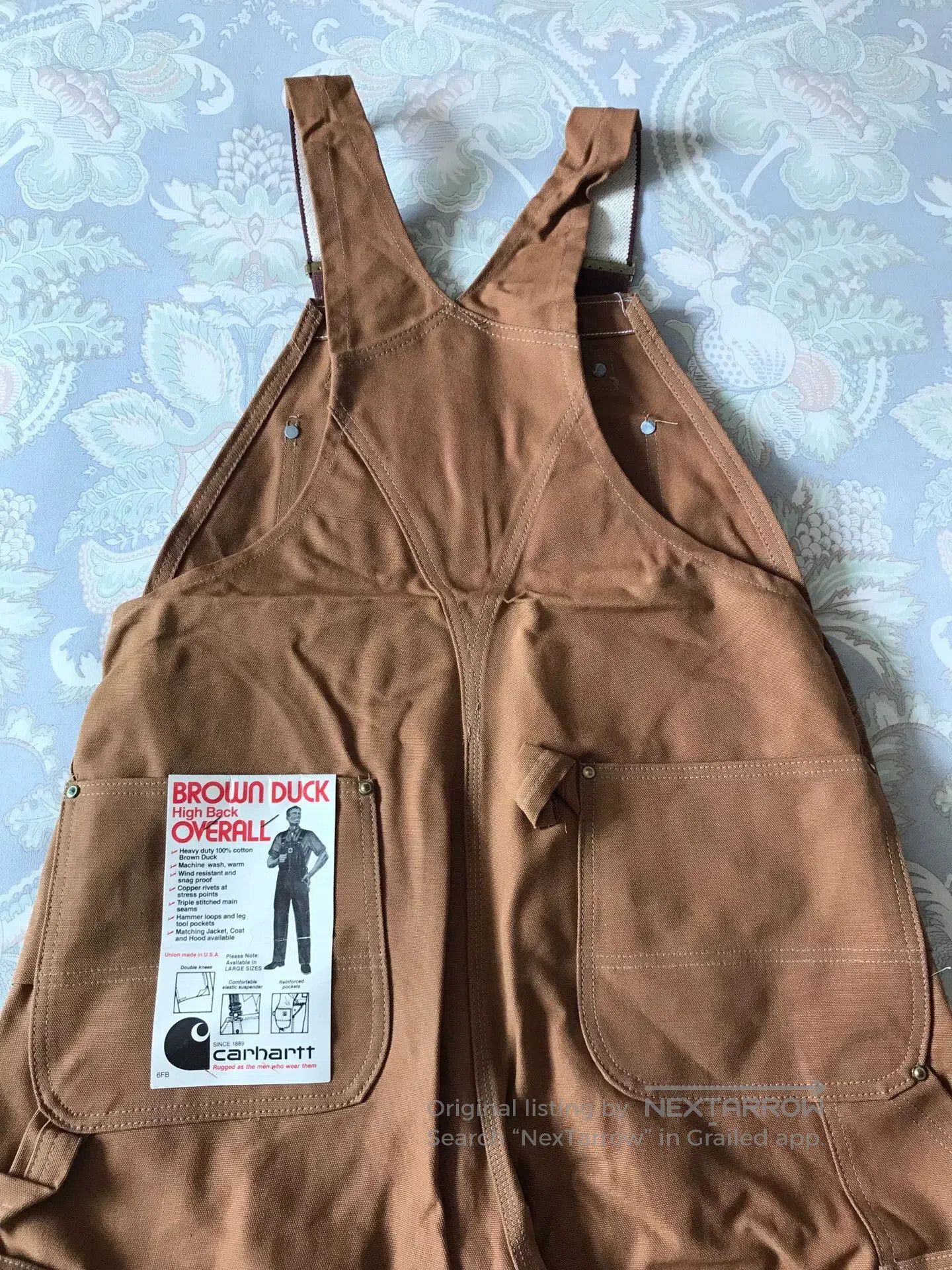 Carhartt 1970s Carhartt Vintage USA Canvas Overalls. Size US 38 / EU 54 - 2 Thumbnail